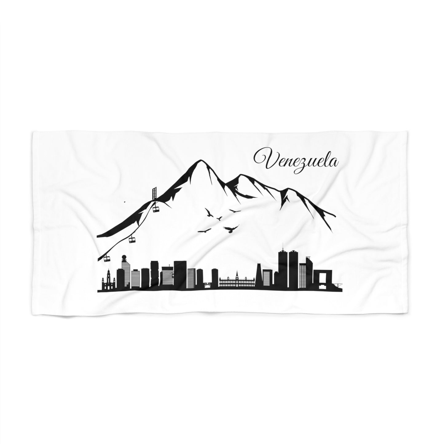Toalla de Playa - Silueta de Caracas