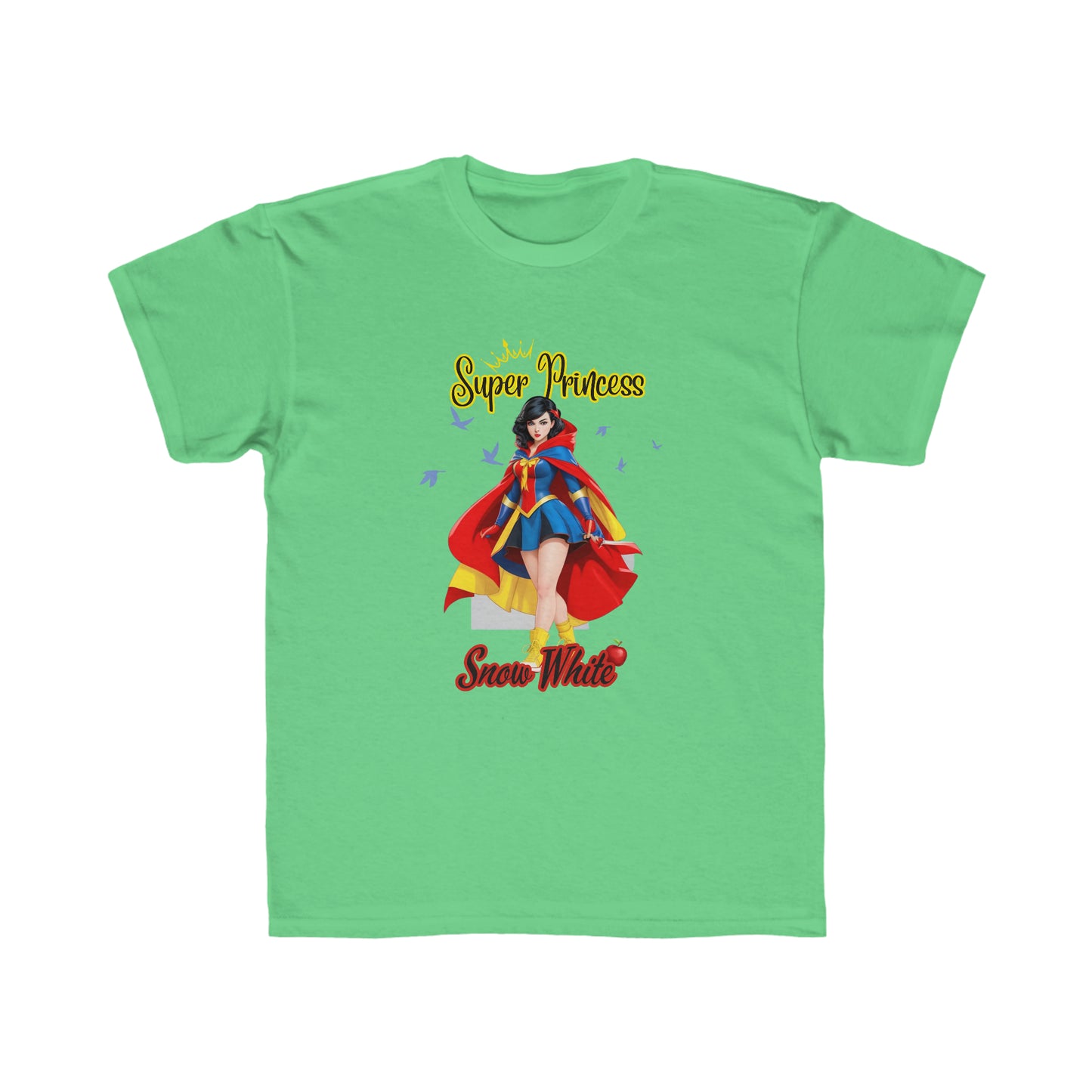 Camiseta de corte regular para niños - Princesas Heroína Blancanieves - 02