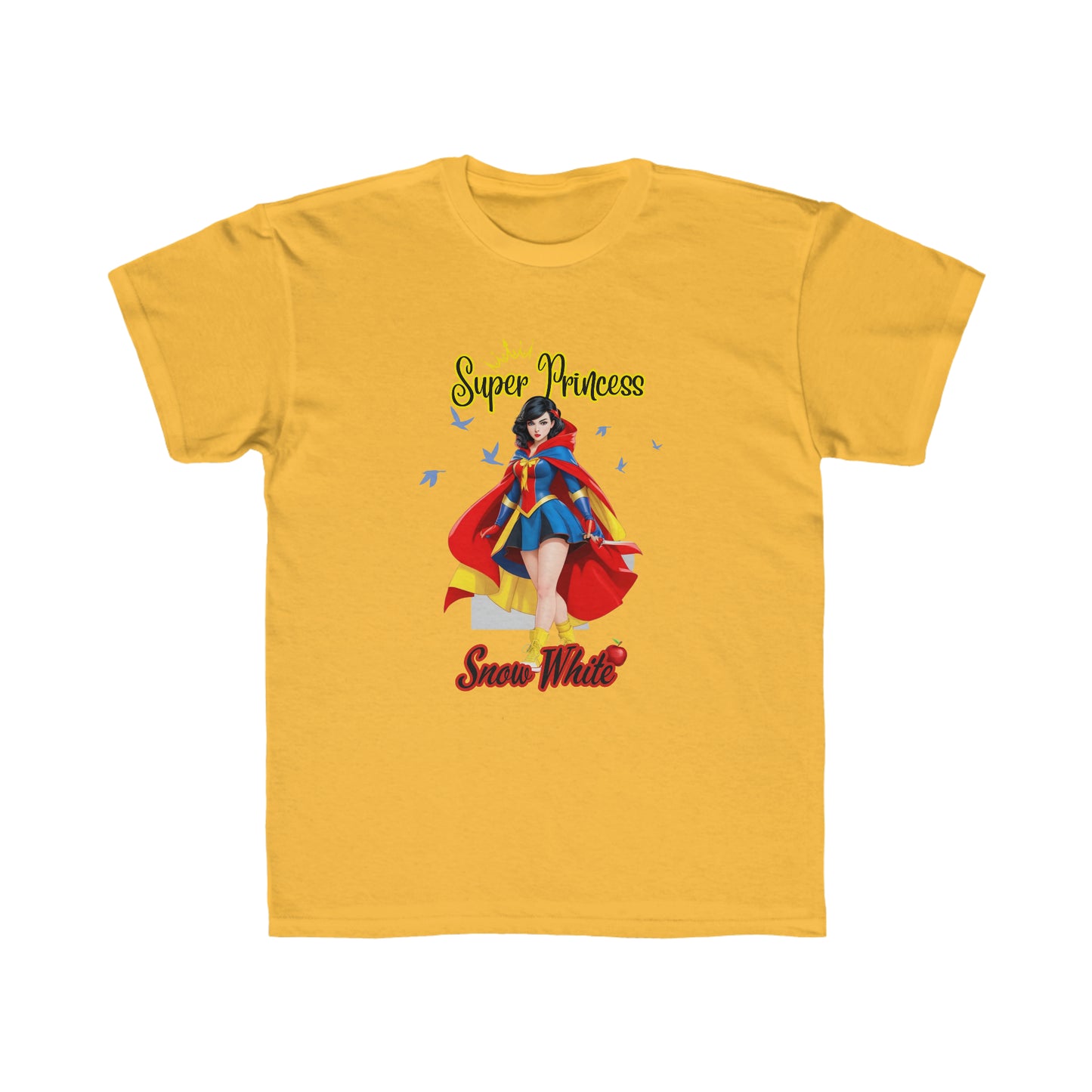 Camiseta de corte regular para niños - Princesas Heroína Blancanieves - 02