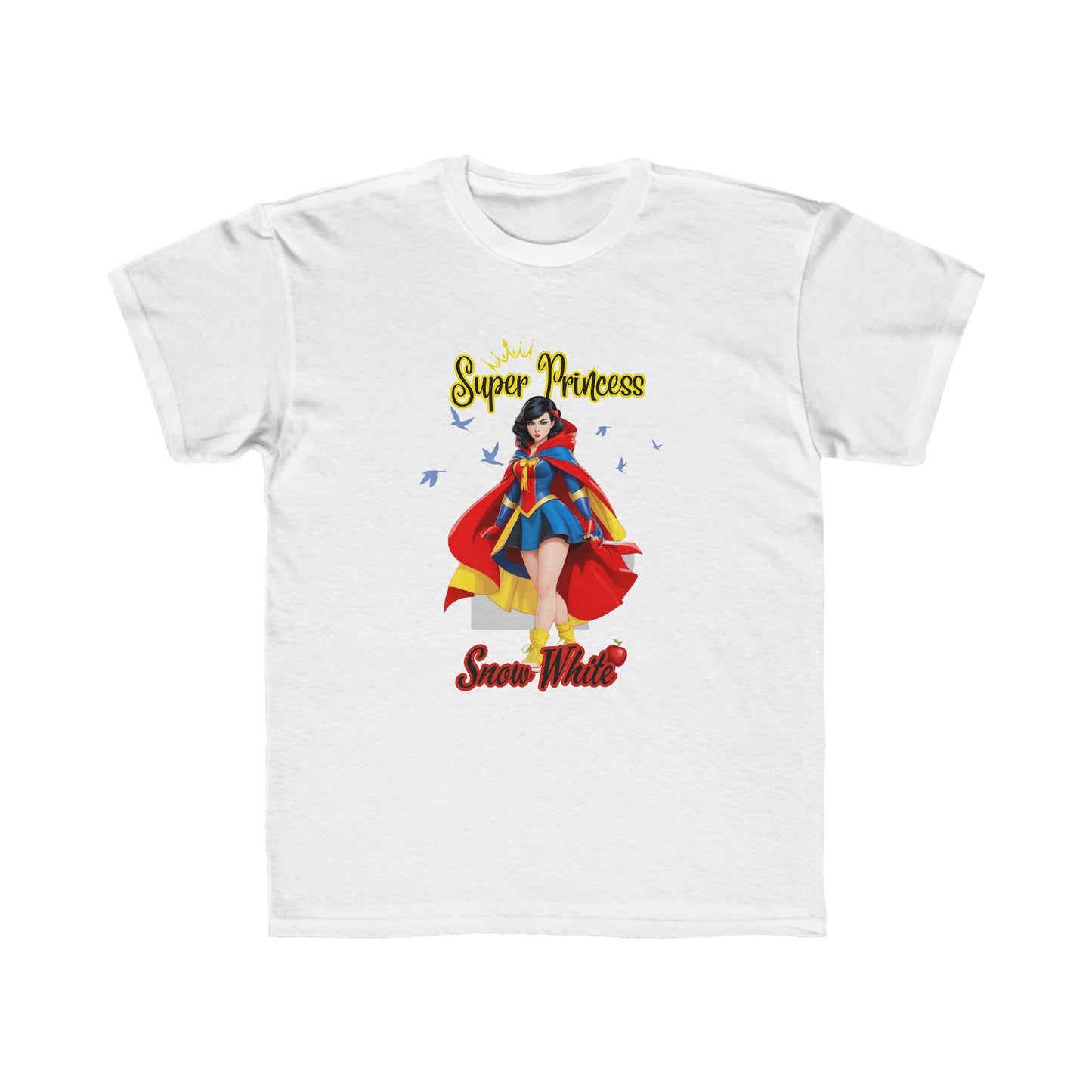 Camiseta de corte regular para niños - Princesas Heroína Blancanieves - 02