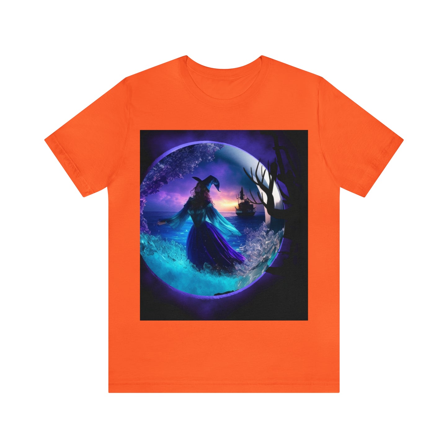 Camiseta de manga corta unisex Jersey - Halloween Witch AI - 02