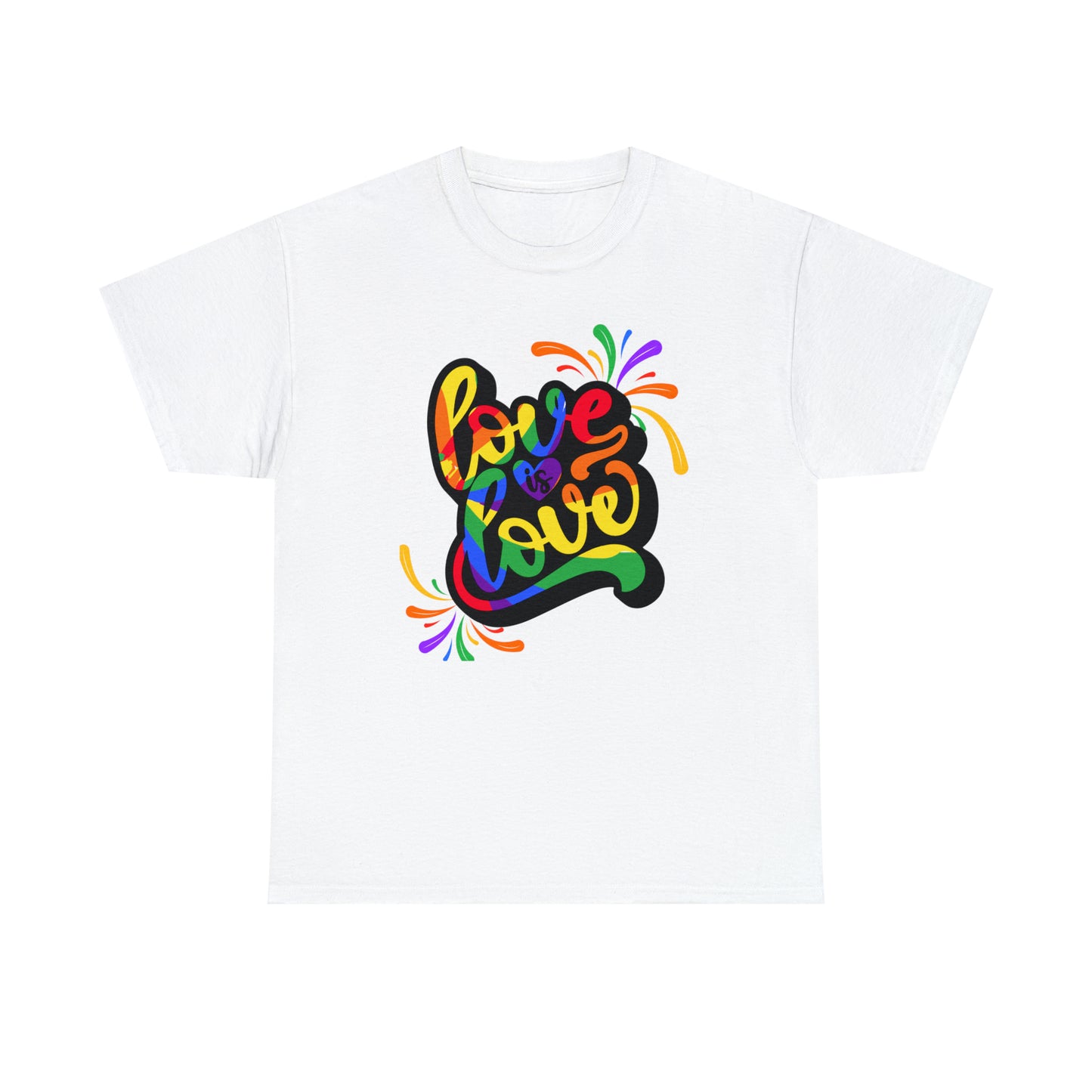 Camiseta unisex de algodón pesado - El amor es amor - 01