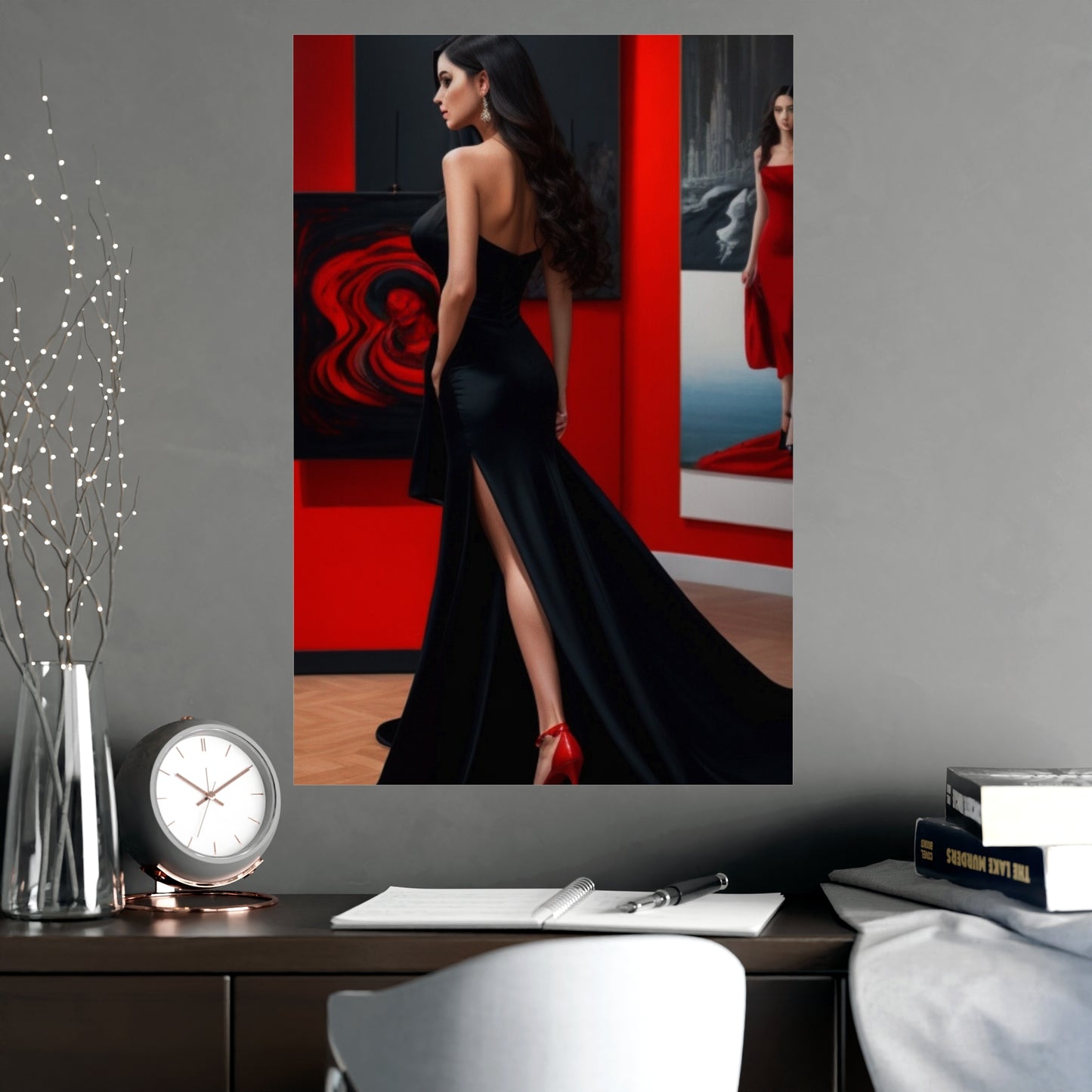 Pósters - Mujer elegante - Pósters verticales mate - 01
