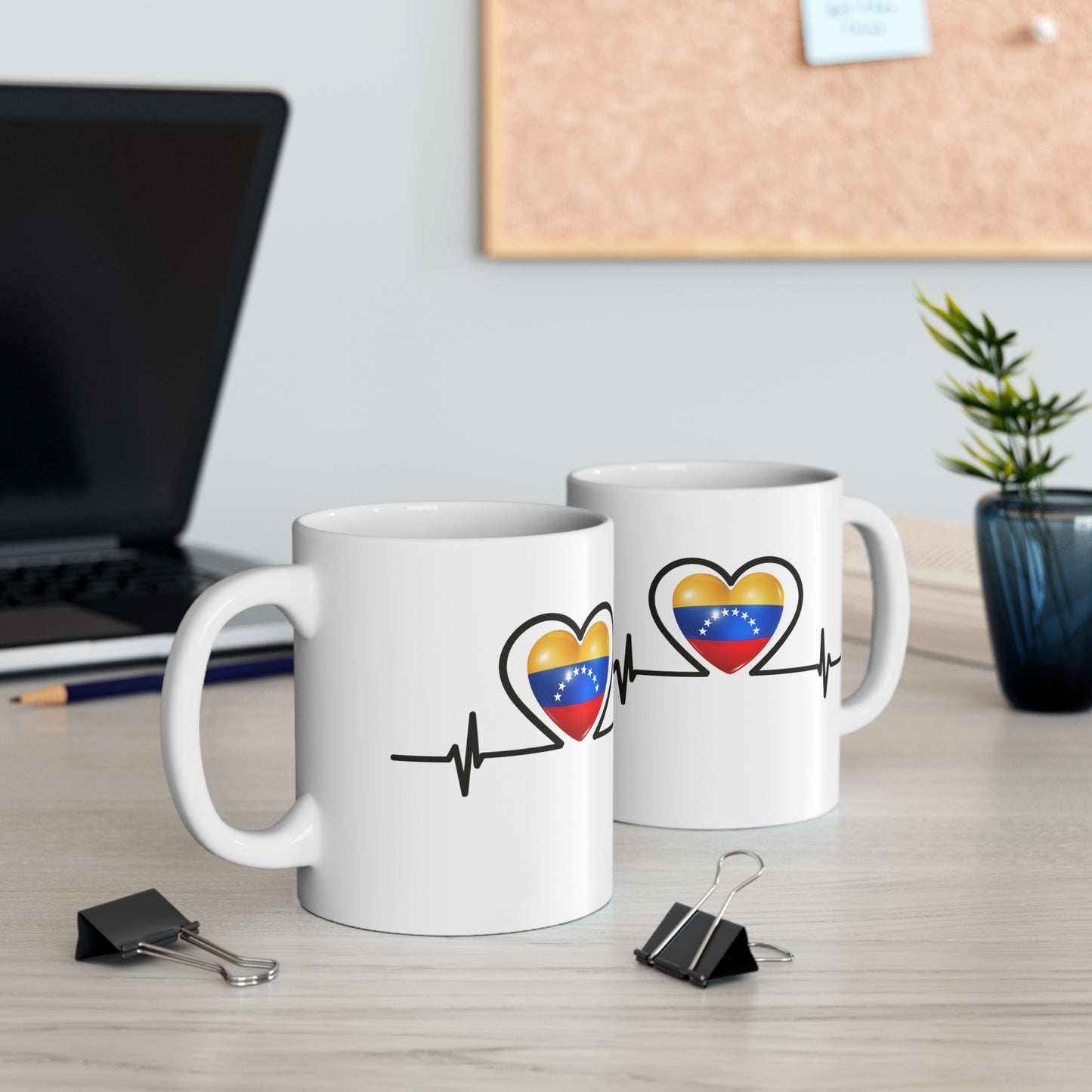 Ceramic Mug 11 oz - Venezuela's flag