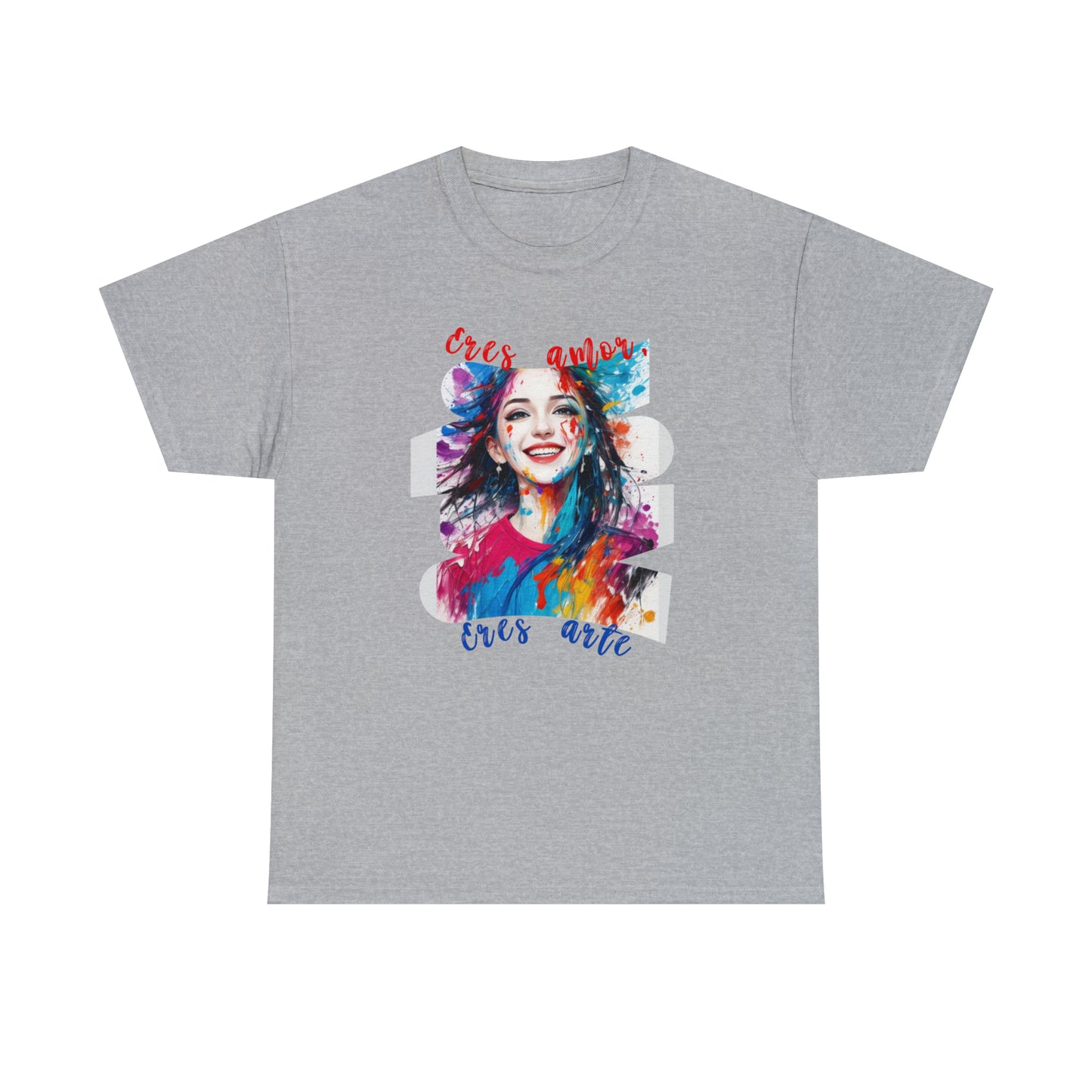 Camiseta unisex de algodón pesado - Amor y libertad - 05