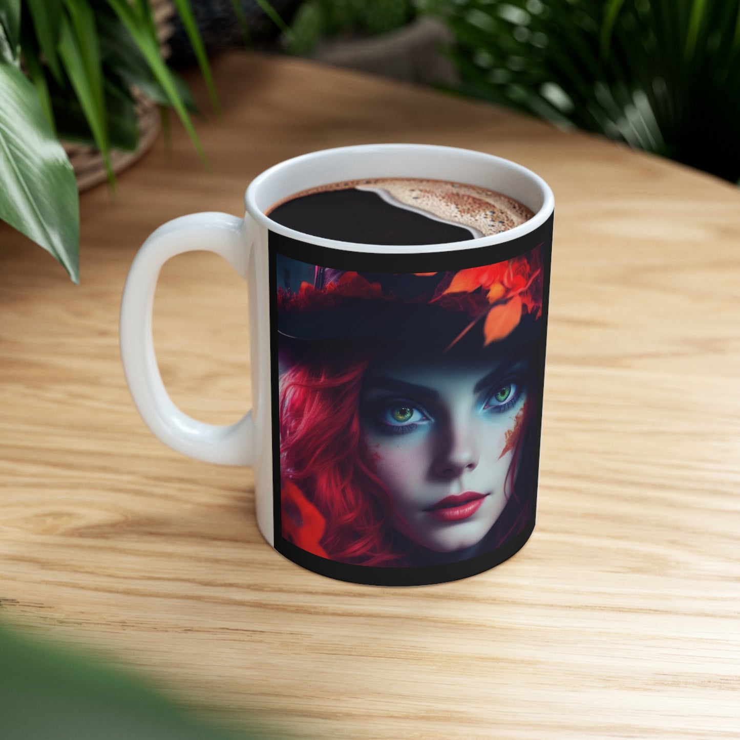 Taza de Cerámica 11oz - Bruja de Halloween AI - 04