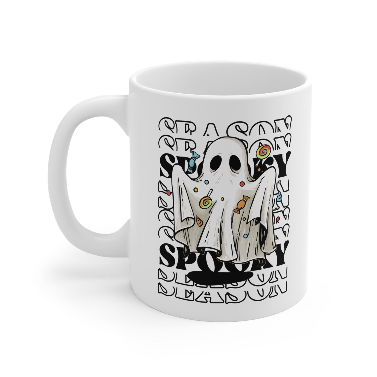 Taza de Cerámica 11oz - Halloween - Pequeño Fantasma - 05