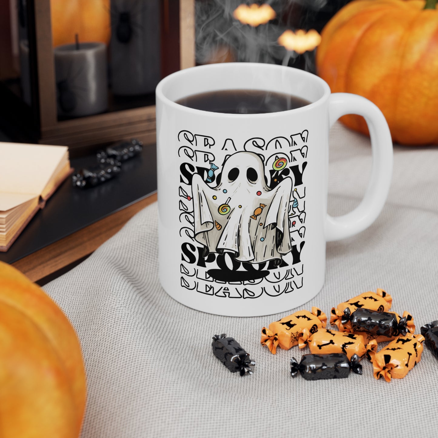 Taza de Cerámica 11oz - Halloween - Pequeño Fantasma - 05