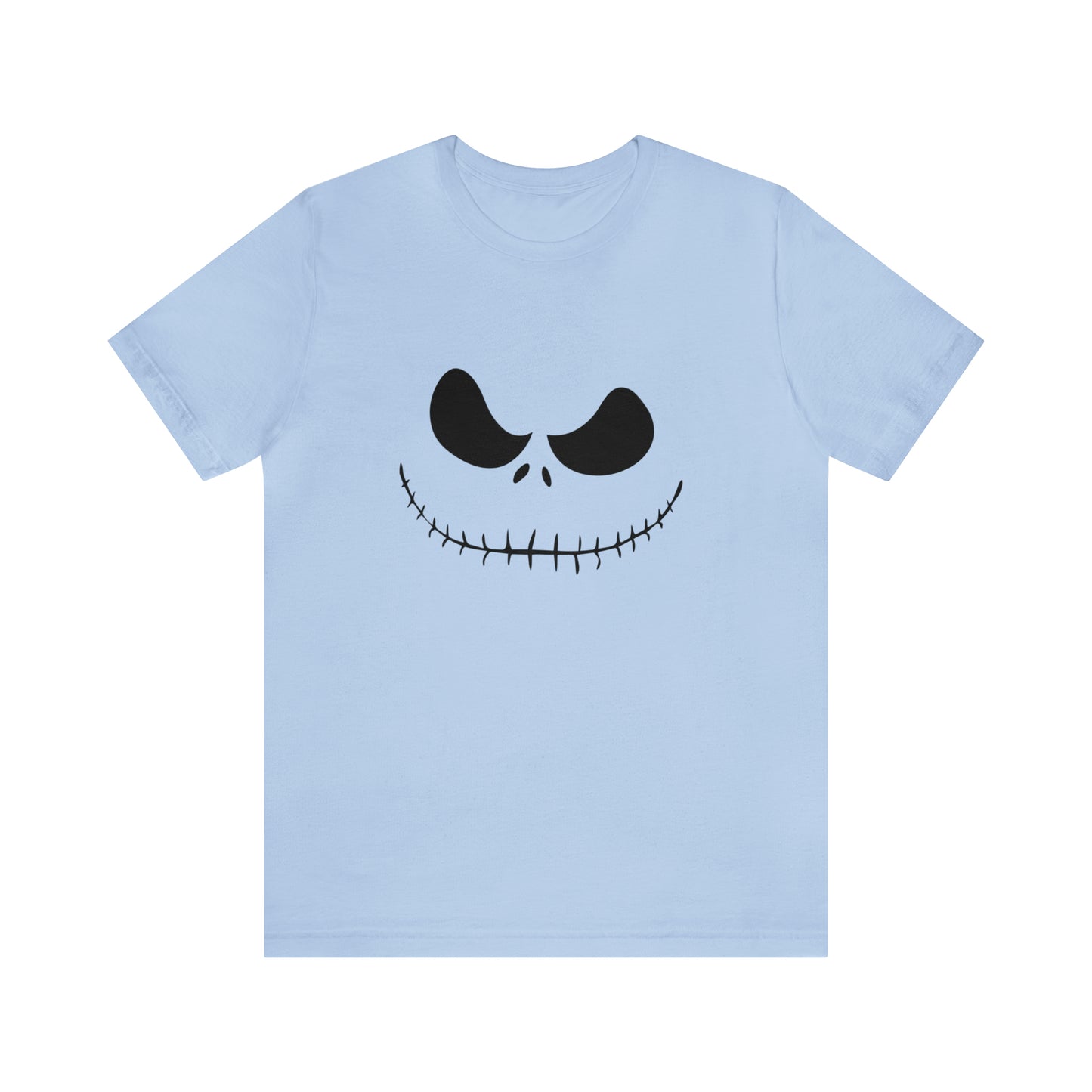 Camiseta de manga corta Unisex Jersey - Cara de terror de Halloween - 02