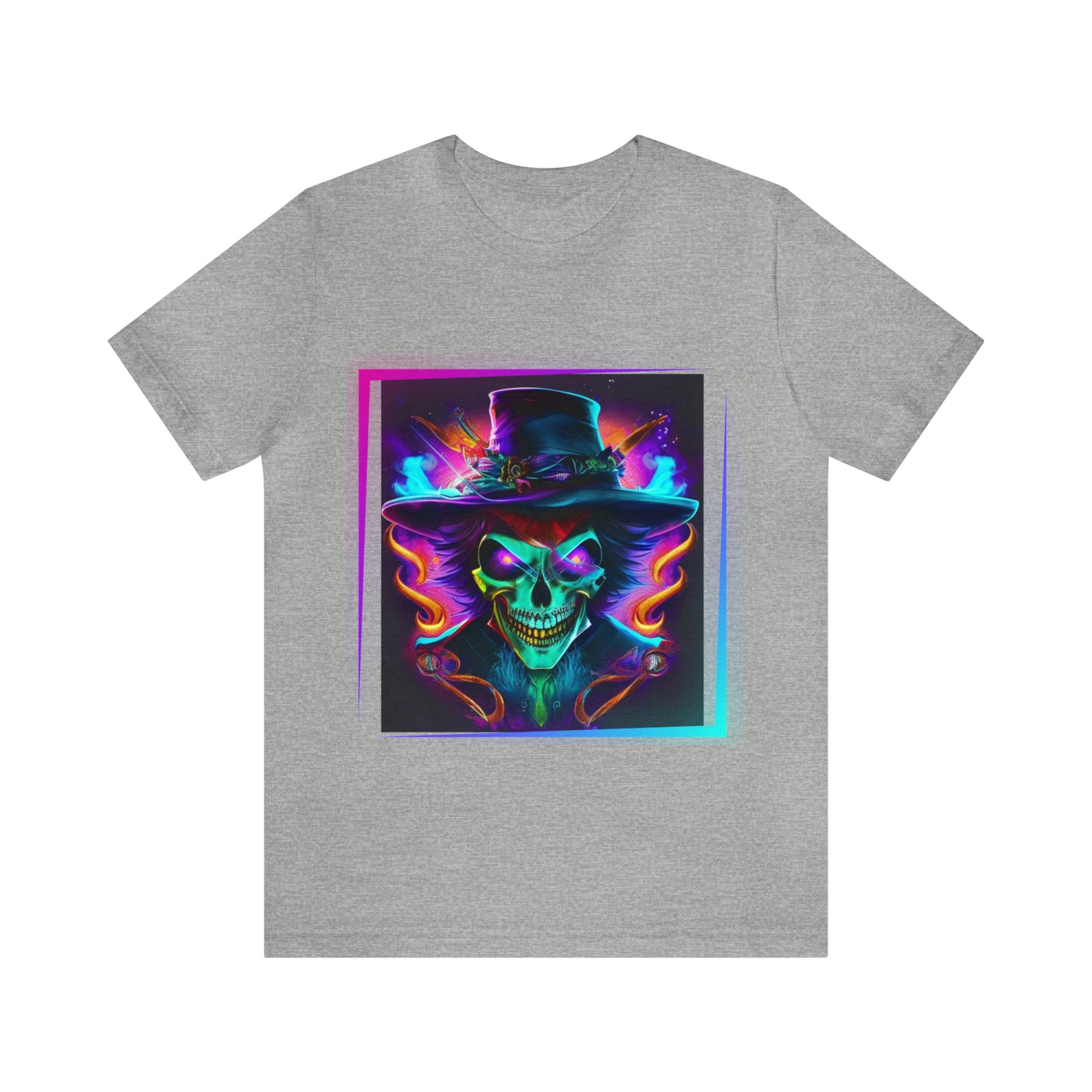 Camiseta de manga corta unisex Jersey - Calaveras de brujas de Halloween - 01