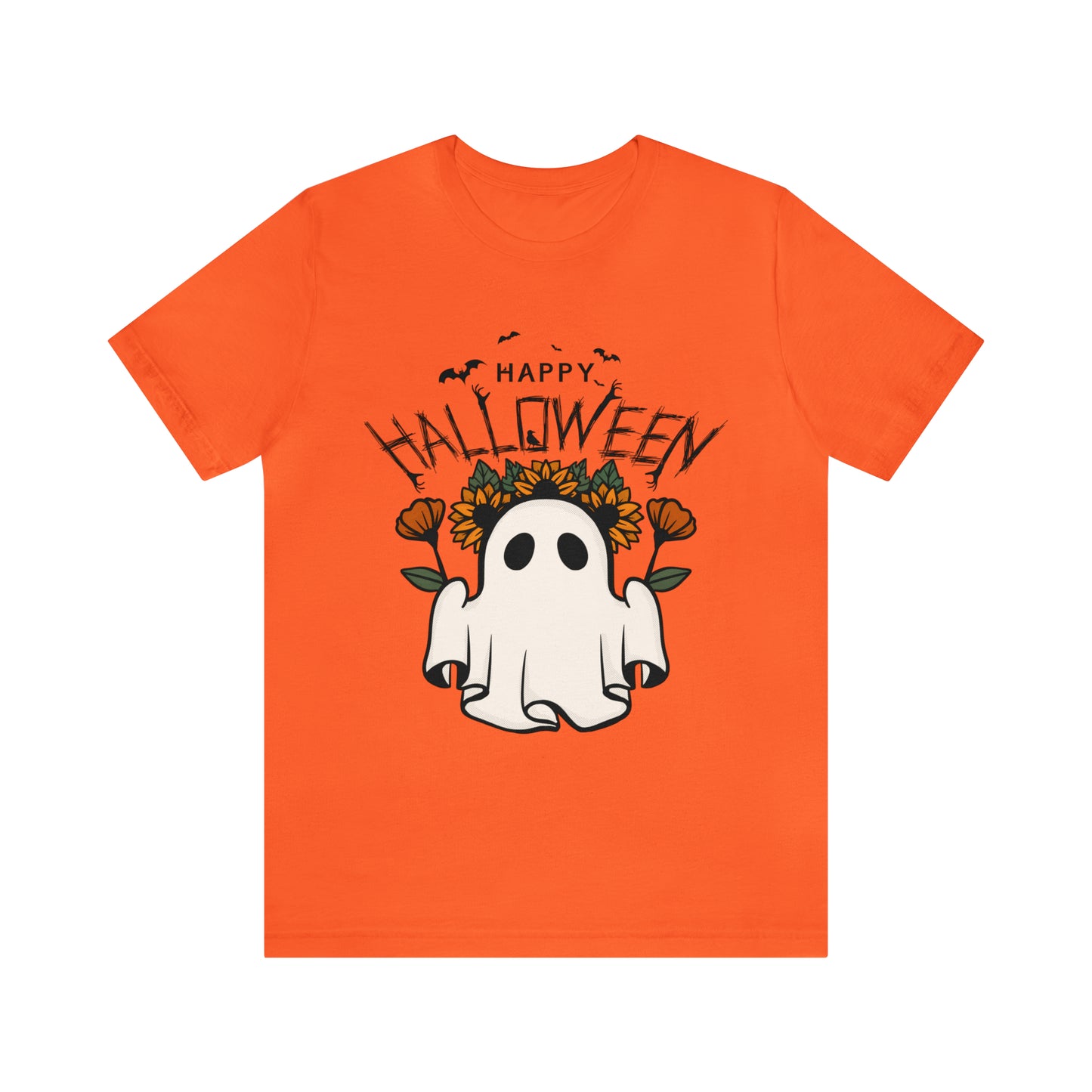 Tee-shirt à manches courtes en jersey unisexe - Halloween - Petit Fantôme - 03