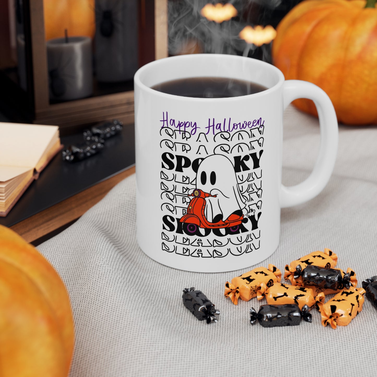 Mug en céramique 11oz - Halloween - Petit Fantôme - 09