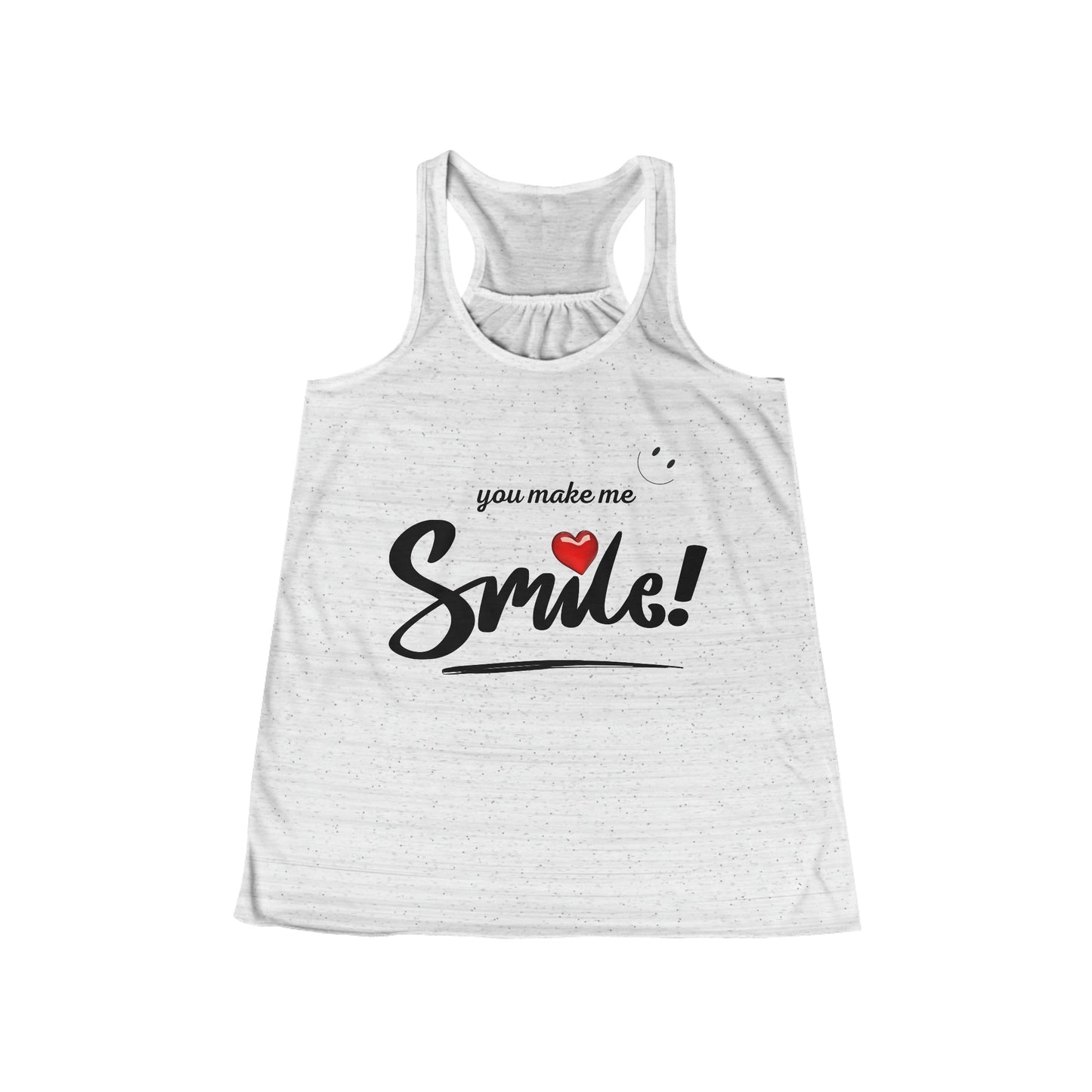 Camiseta sin mangas con espalda cruzada y fluida para mujer - Me haces sonreír - 04