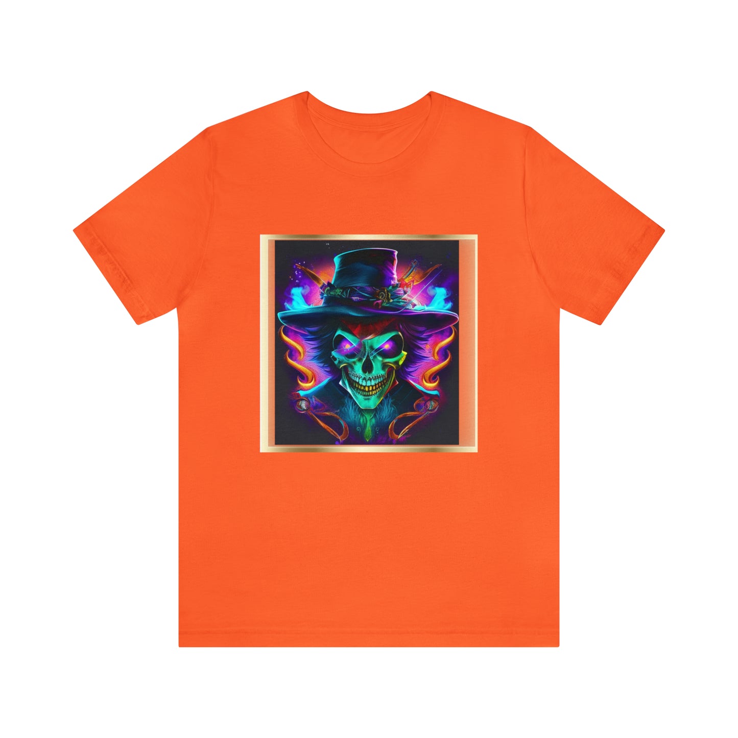 Camiseta de manga corta unisex Jersey - Calaveras de brujas de Halloween - 09