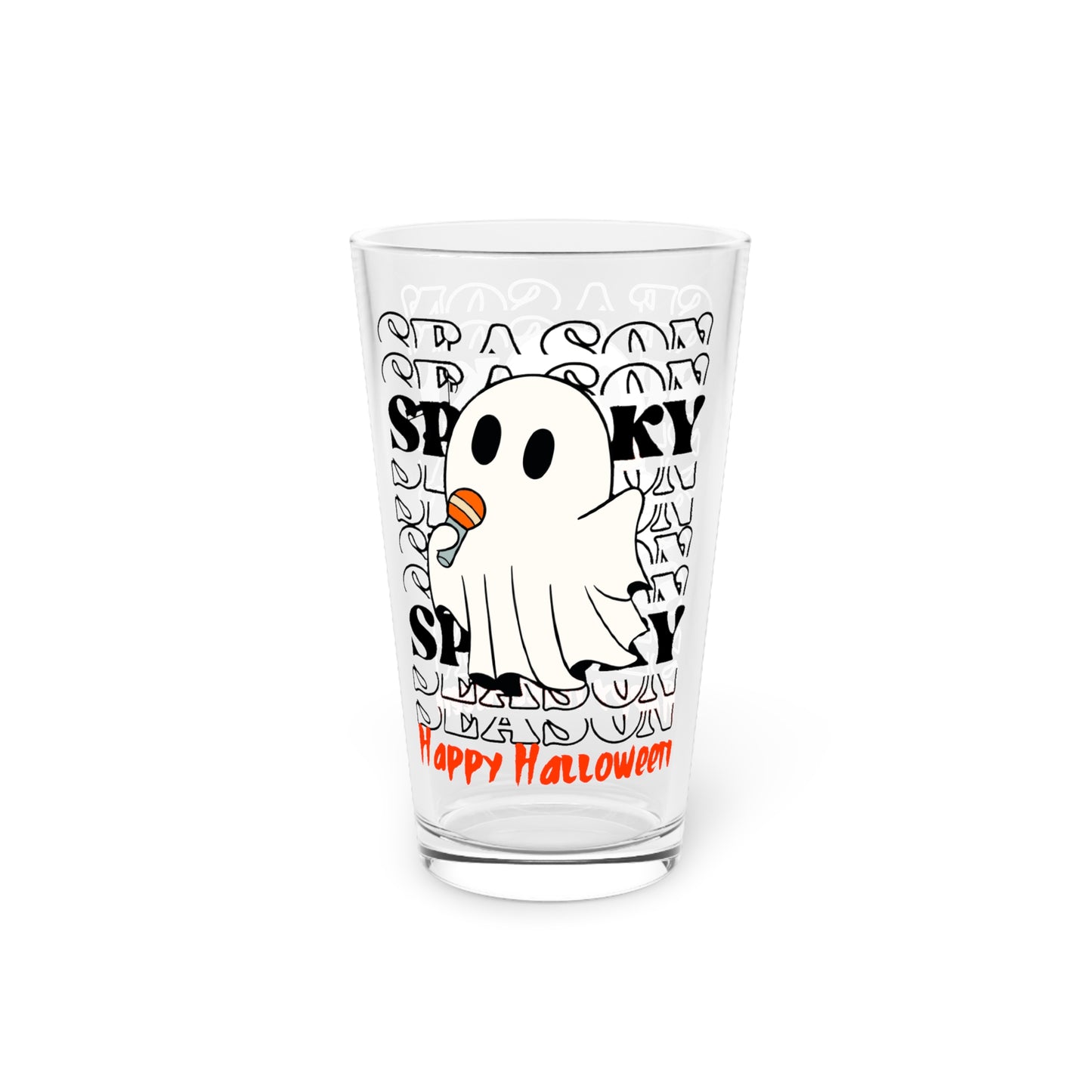 Verre à pinte, 16oz - Halloween - Petit Fantôme - 06