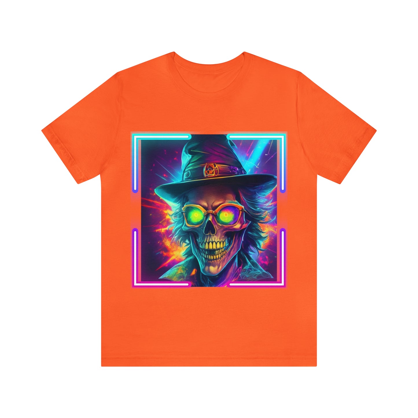 Camiseta de manga corta unisex Jersey - Calaveras de brujas de Halloween - 04