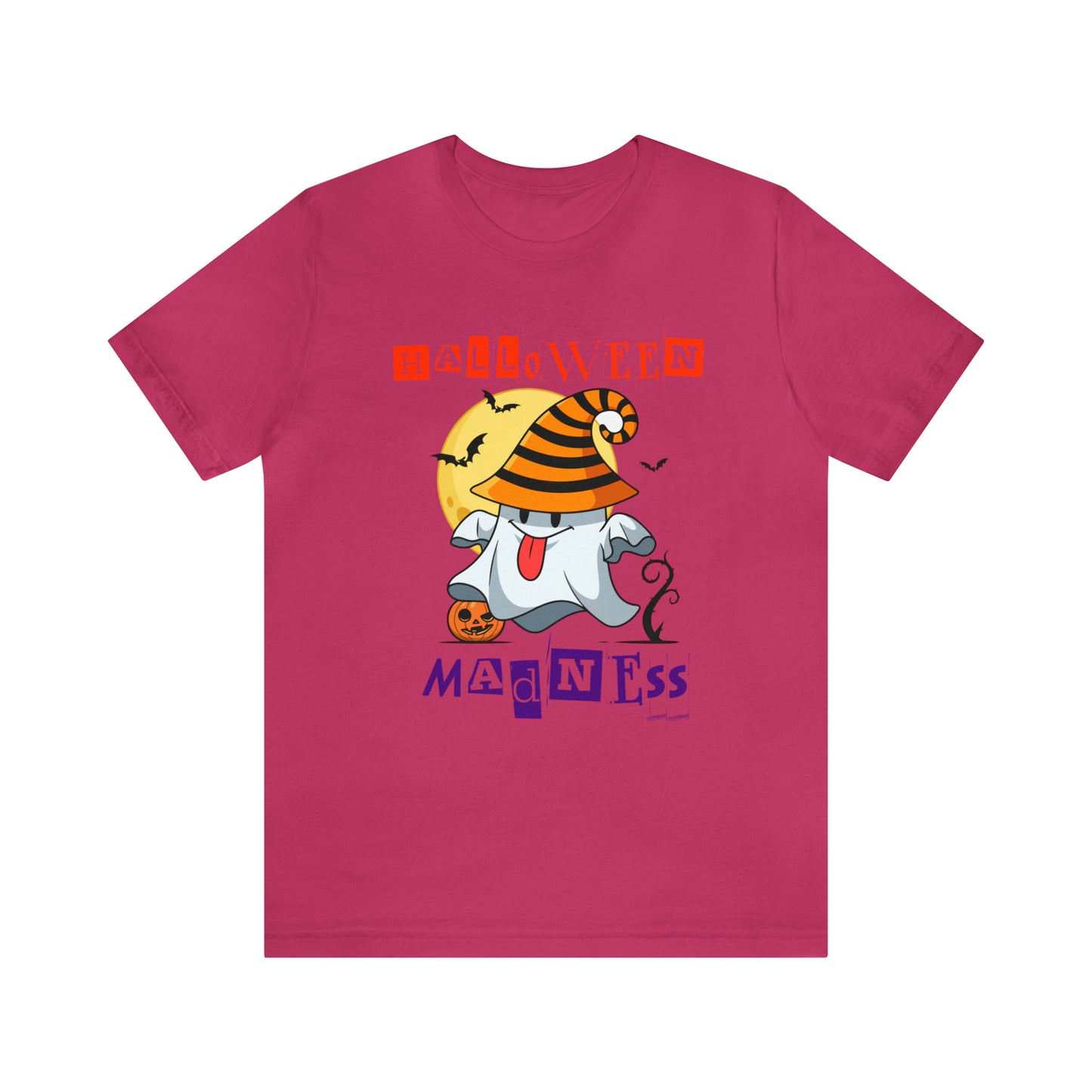 Camiseta de manga corta de jersey unisex - Halloween - Pequeño fantasma - 04