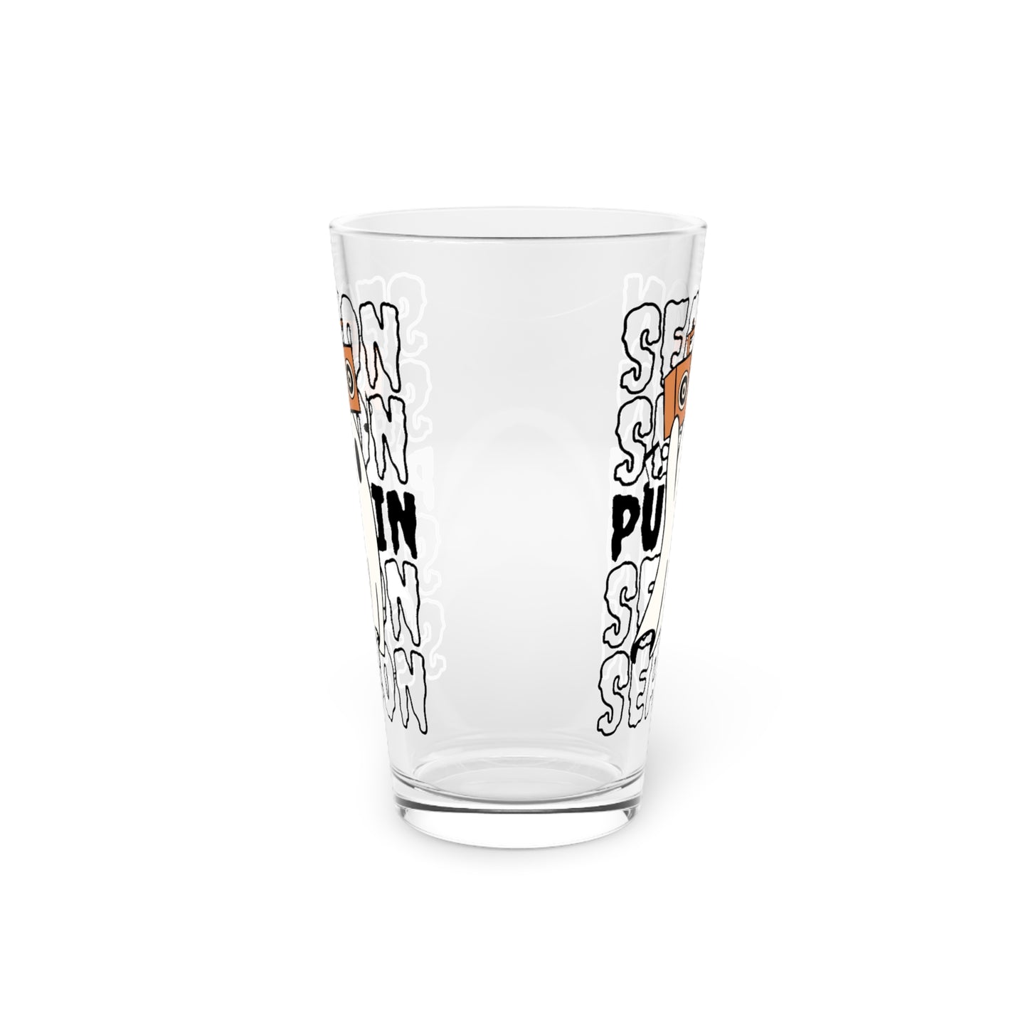 Vaso de pinta, 16 oz - Halloween - Pequeño fantasma - 15