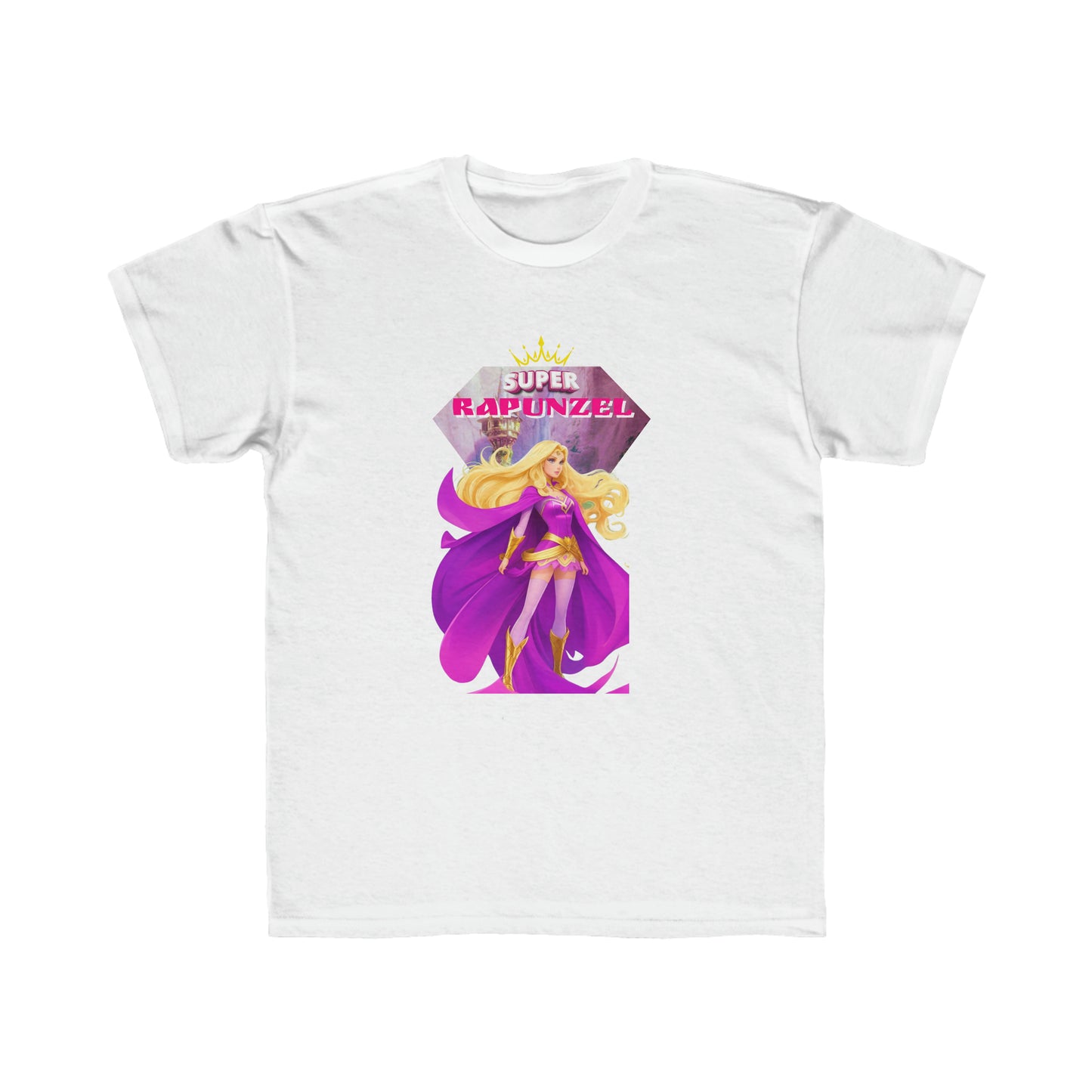 Camiseta de corte regular para niños - Princesas Heroína Rapunzel