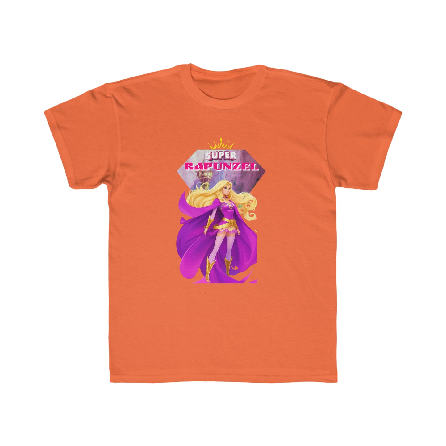 Camiseta de corte regular para niños - Princesas Heroína Rapunzel