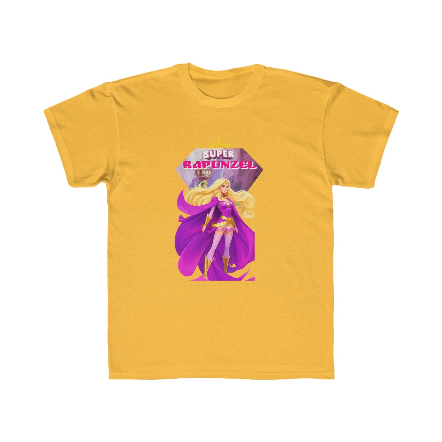 Camiseta de corte regular para niños - Princesas Heroína Rapunzel