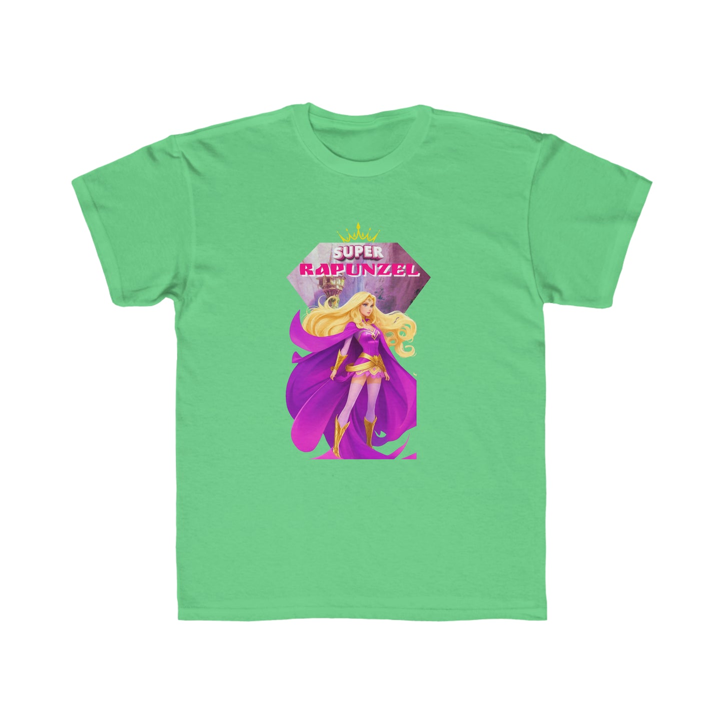 Camiseta de corte regular para niños - Princesas Heroína Rapunzel