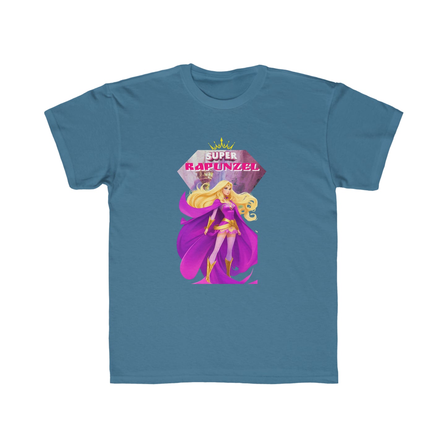 Camiseta de corte regular para niños - Princesas Heroína Rapunzel