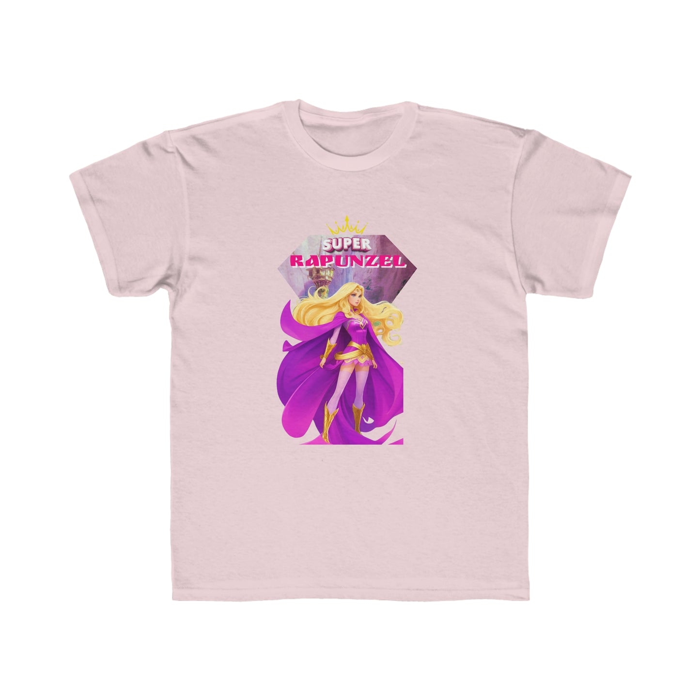 Camiseta de corte regular para niños - Princesas Heroína Rapunzel