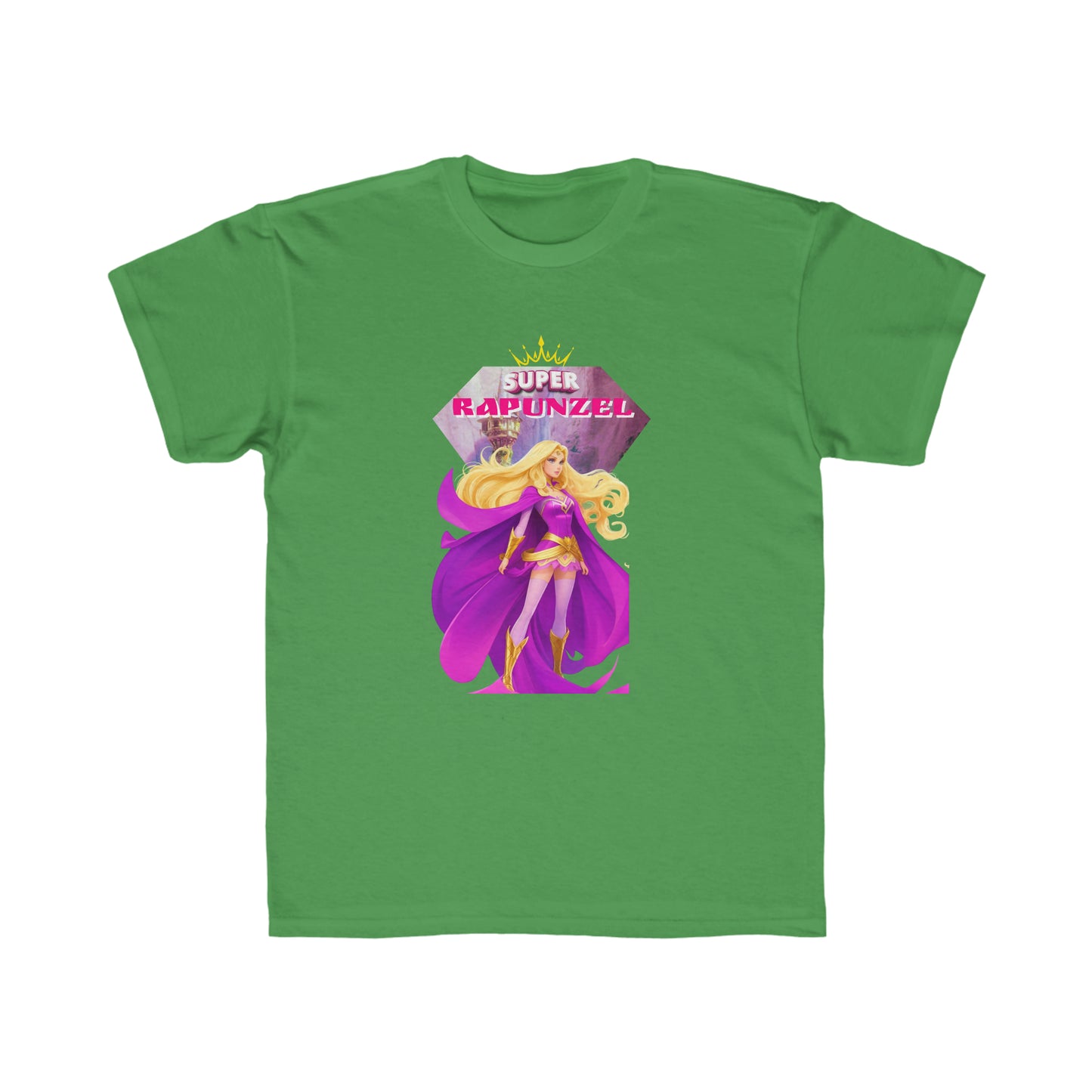 Camiseta de corte regular para niños - Princesas Heroína Rapunzel
