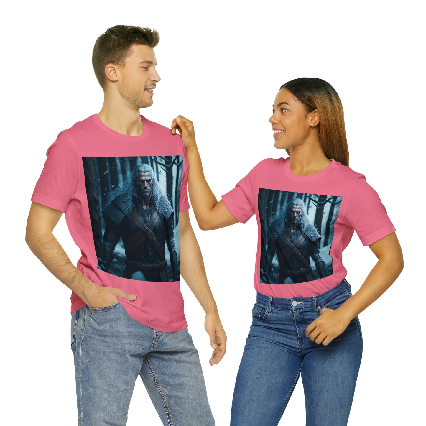 Camiseta de manga corta Unisex Jersey - Halloween Witch man AI - 01