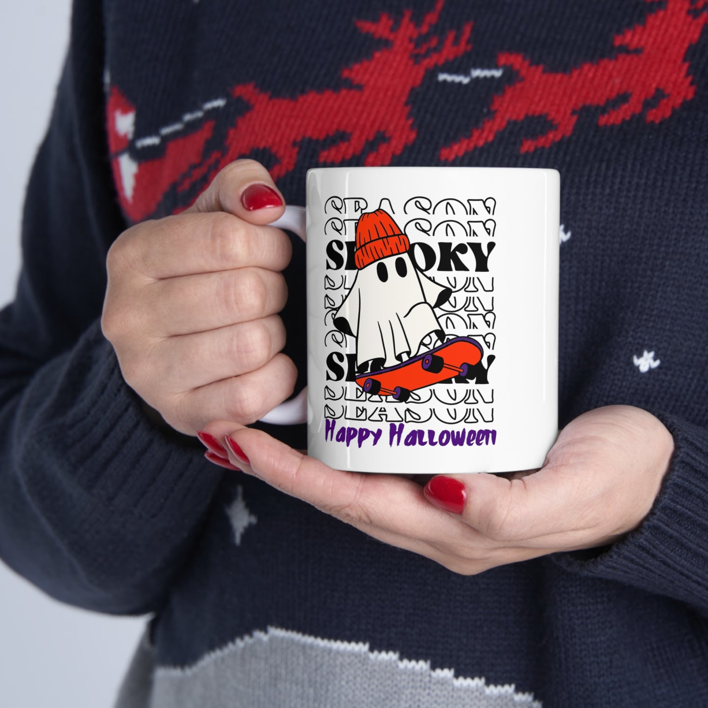 Taza de Cerámica 11oz - Halloween - Pequeño Fantasma - 02