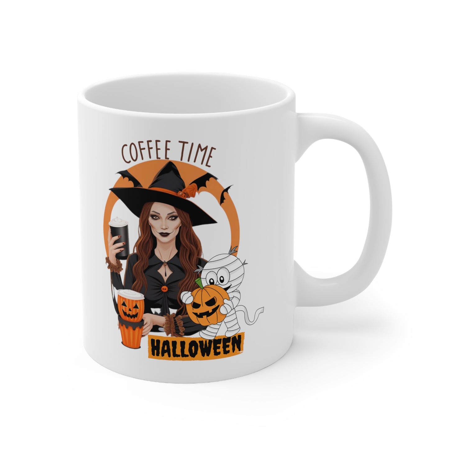 Mug en céramique 11oz - Sorcière d'Halloween - 01