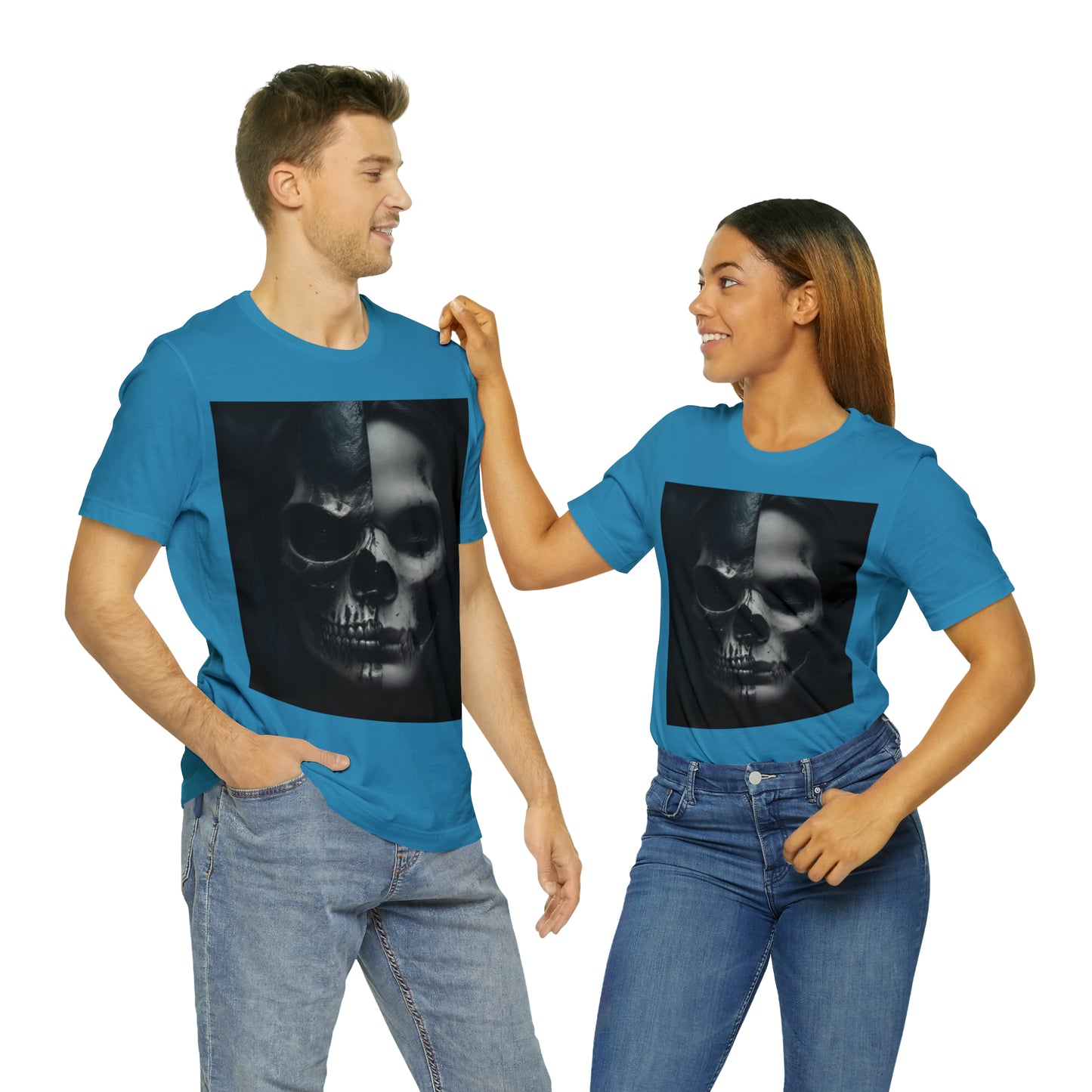 Camiseta de manga corta Unisex Jersey - Halloween Witch man AI - 04