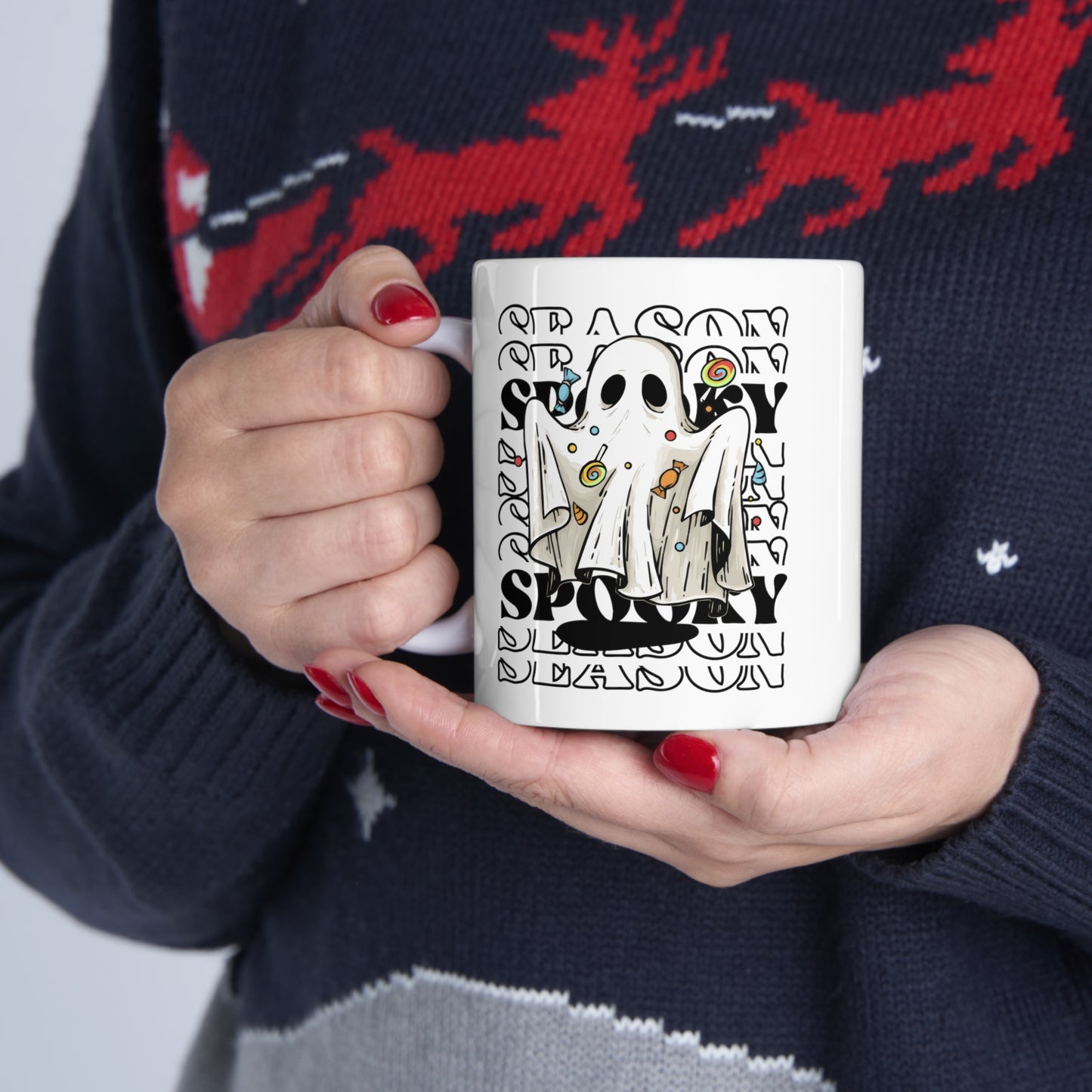 Taza de Cerámica 11oz - Halloween - Pequeño Fantasma - 05
