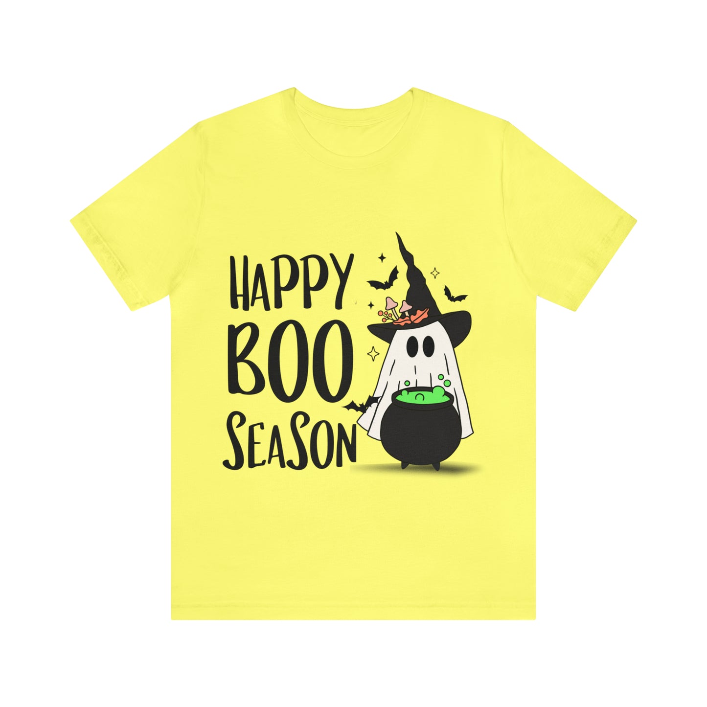 Tee-shirt à manches courtes en jersey unisexe - Halloween - Petit Fantôme - 20