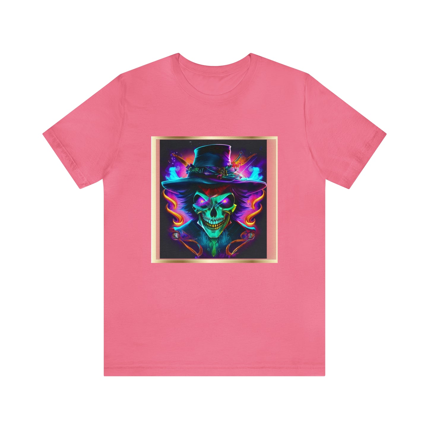 Camiseta de manga corta unisex Jersey - Calaveras de brujas de Halloween - 09