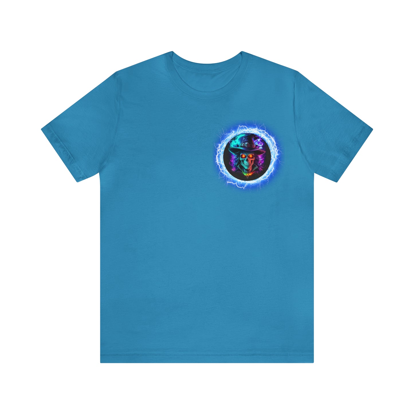 Camiseta de manga corta unisex Jersey - Calaveras de brujas de Halloween - 07