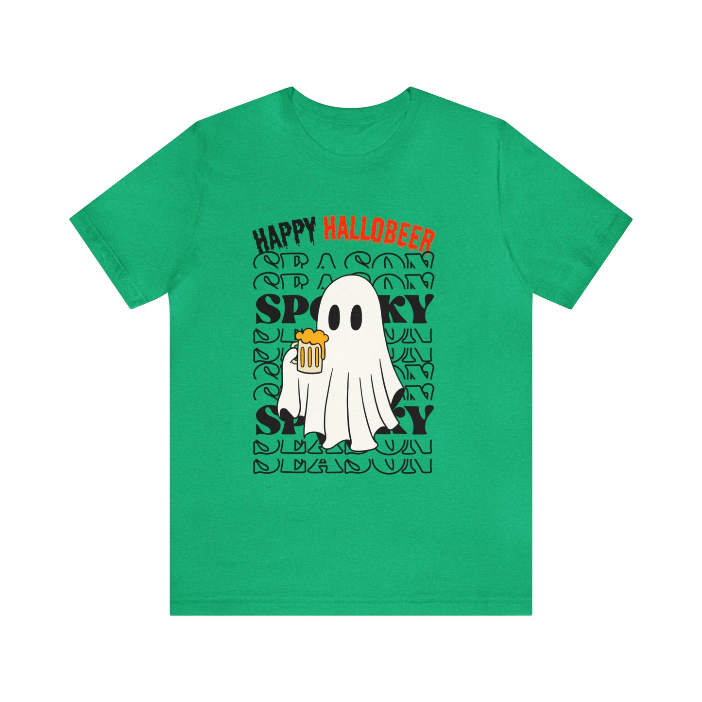 Tee-shirt à manches courtes en jersey unisexe - Halloween - Petit Fantôme - 01