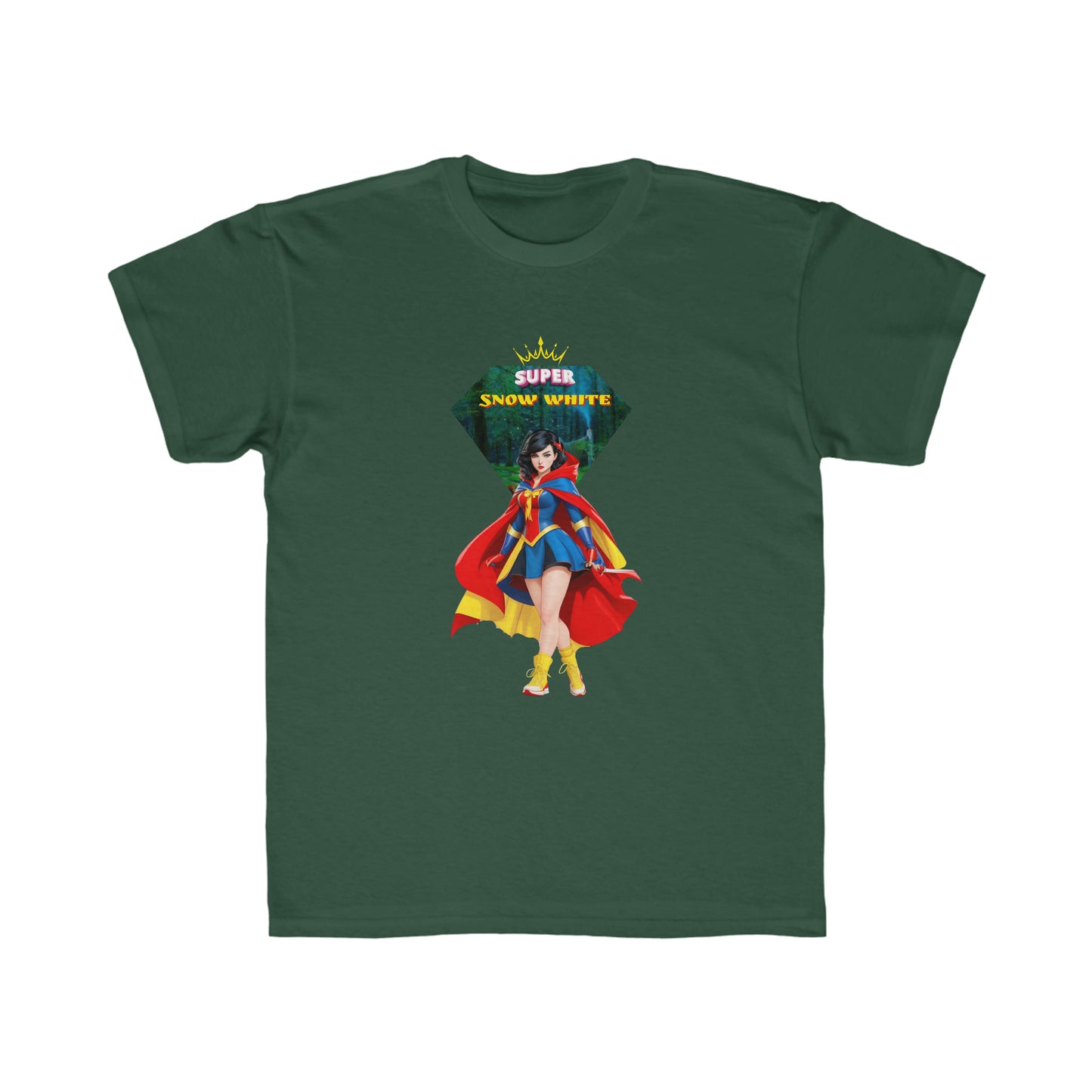 Camiseta de corte regular para niños - Princesas Heroína Blancanieves - 06