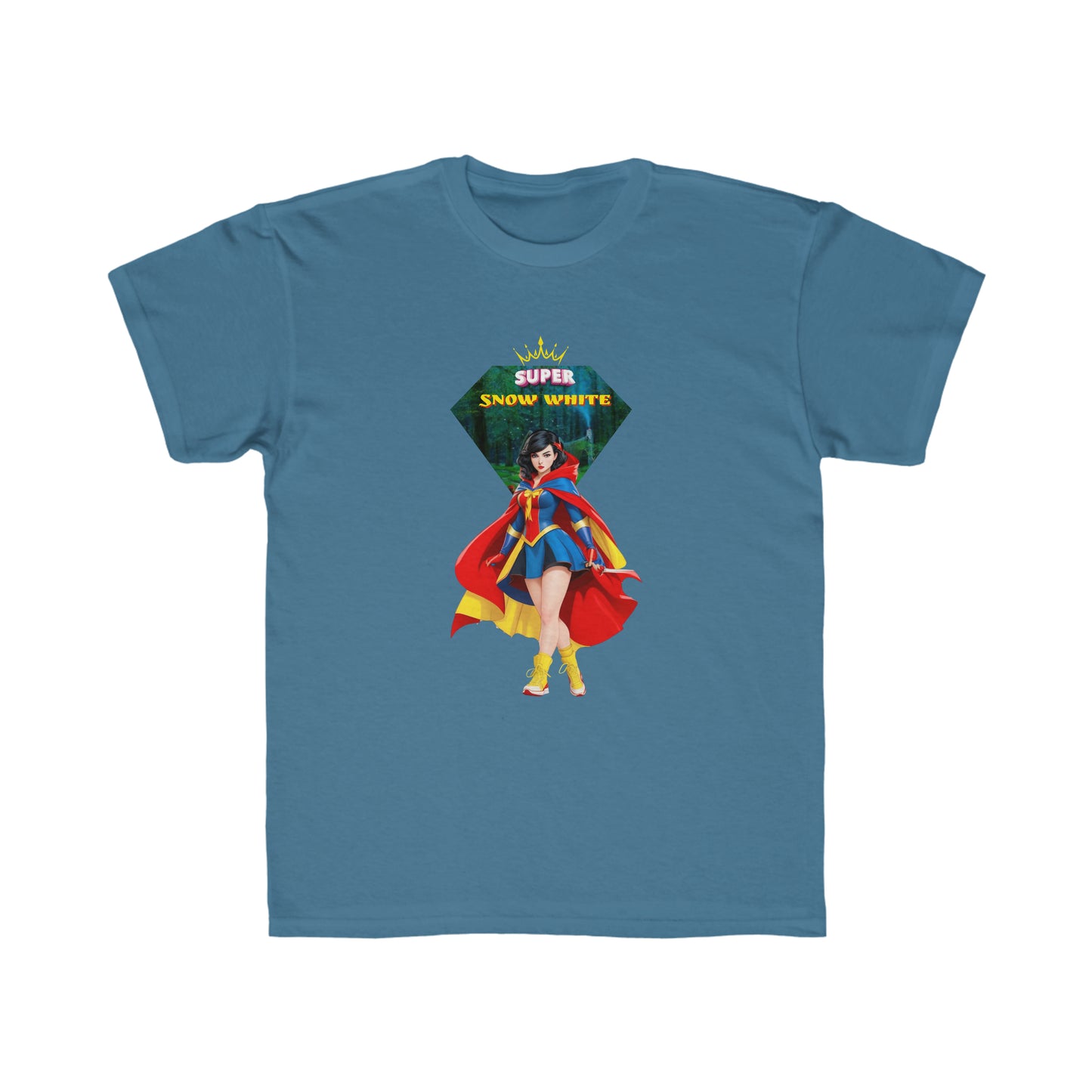 Camiseta de corte regular para niños - Princesas Heroína Blancanieves - 06
