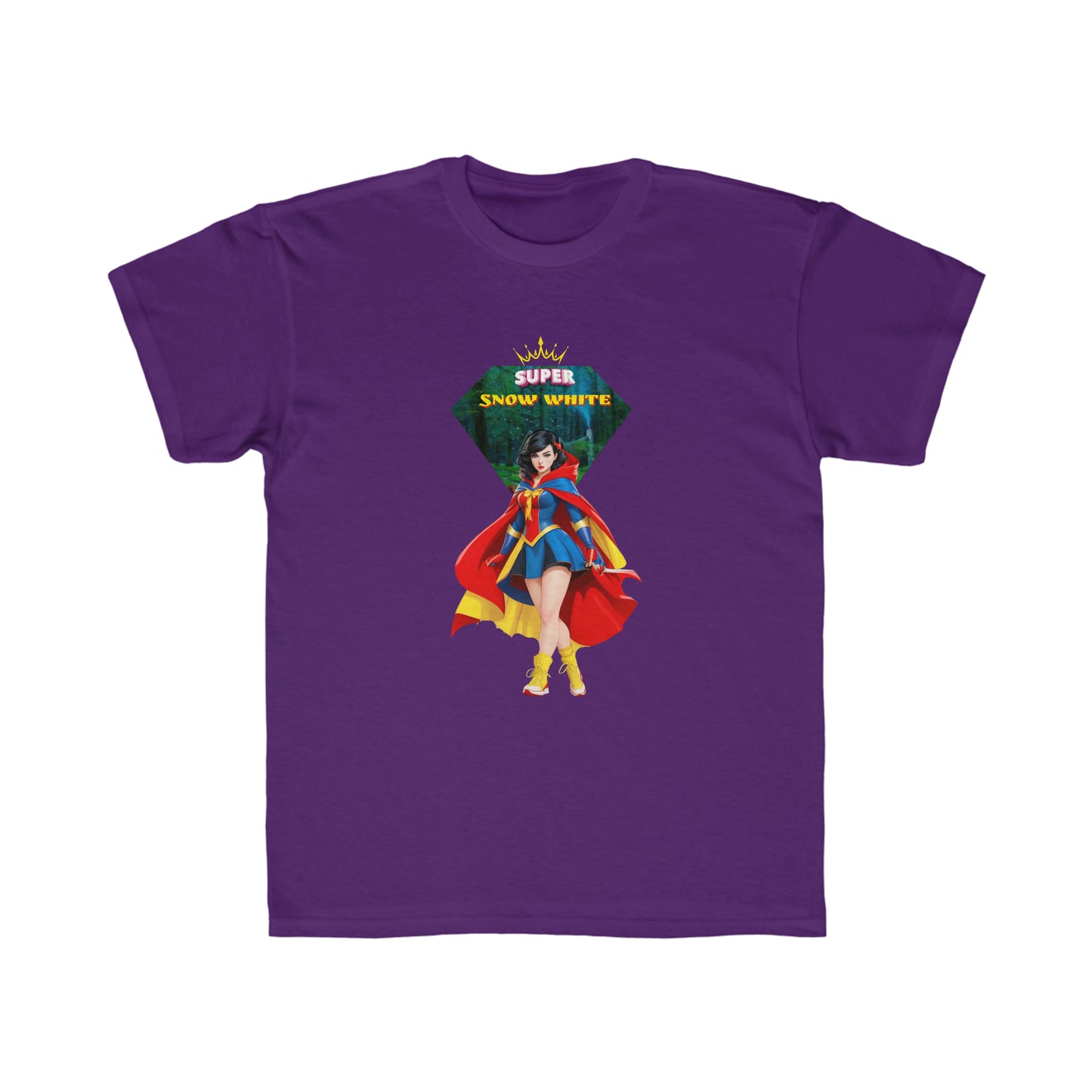 Camiseta de corte regular para niños - Princesas Heroína Blancanieves - 06