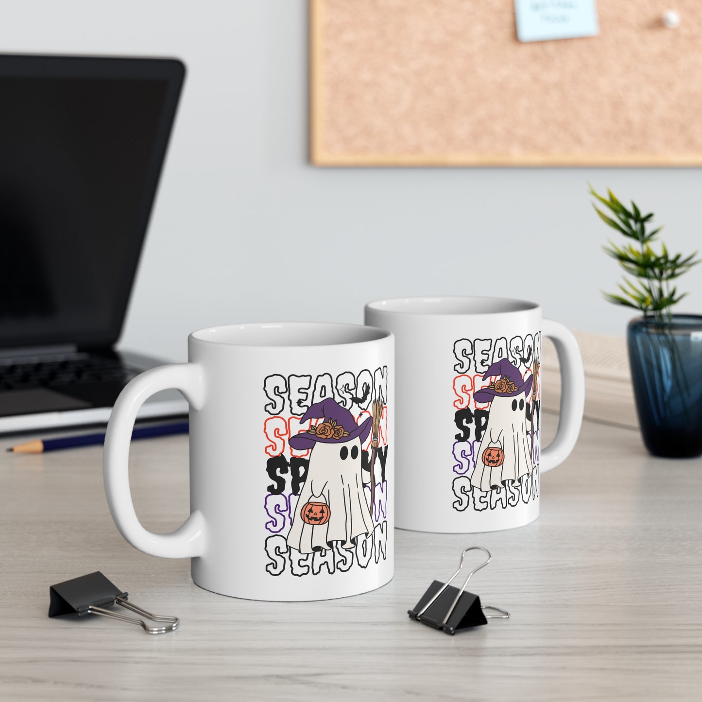 Mug en céramique 11oz - Halloween - Petit Fantôme - 13