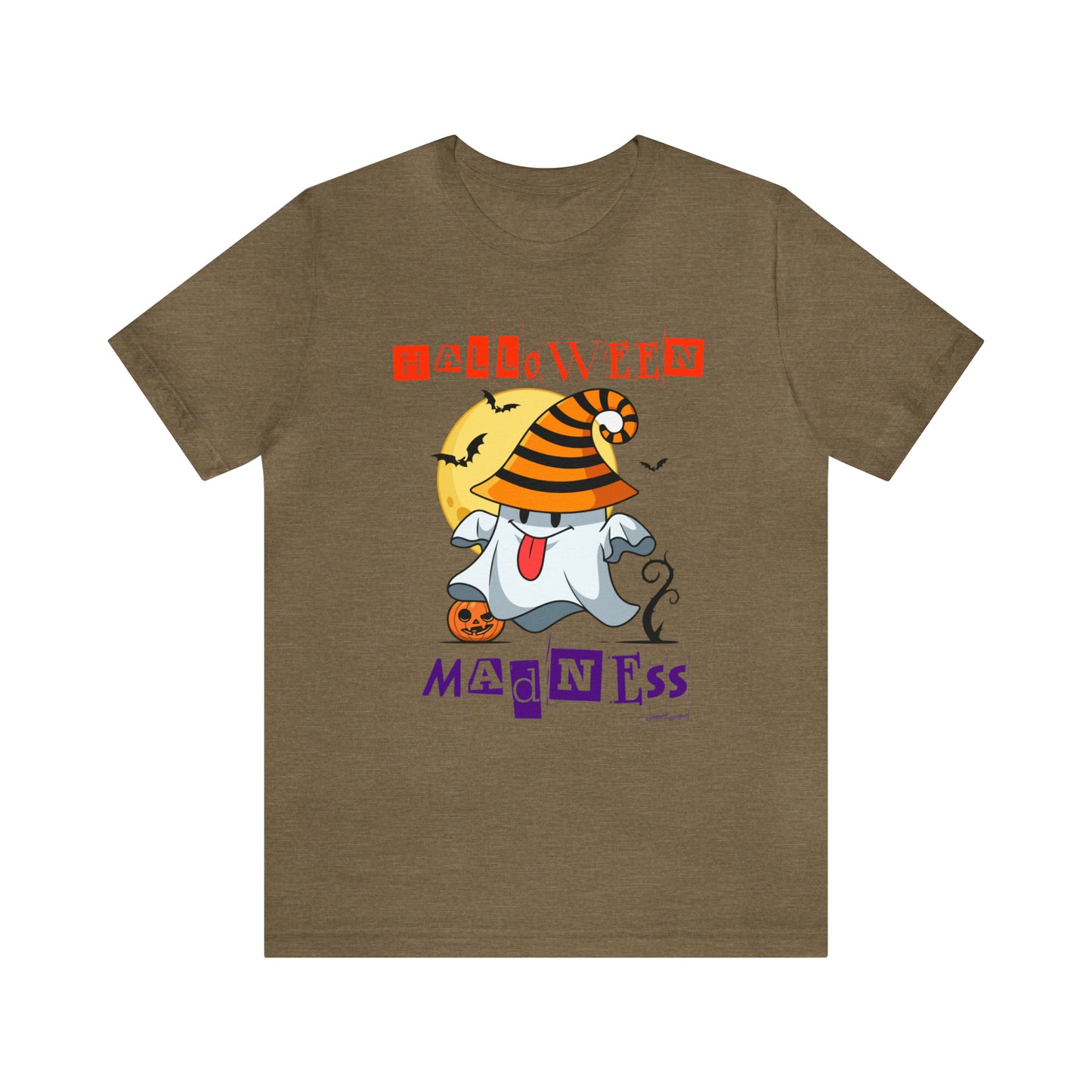 Camiseta de manga corta de jersey unisex - Halloween - Pequeño fantasma - 04