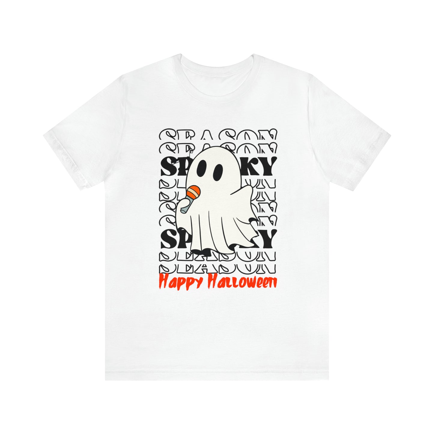 Camiseta de manga corta de jersey unisex - Halloween - Pequeño fantasma - 06