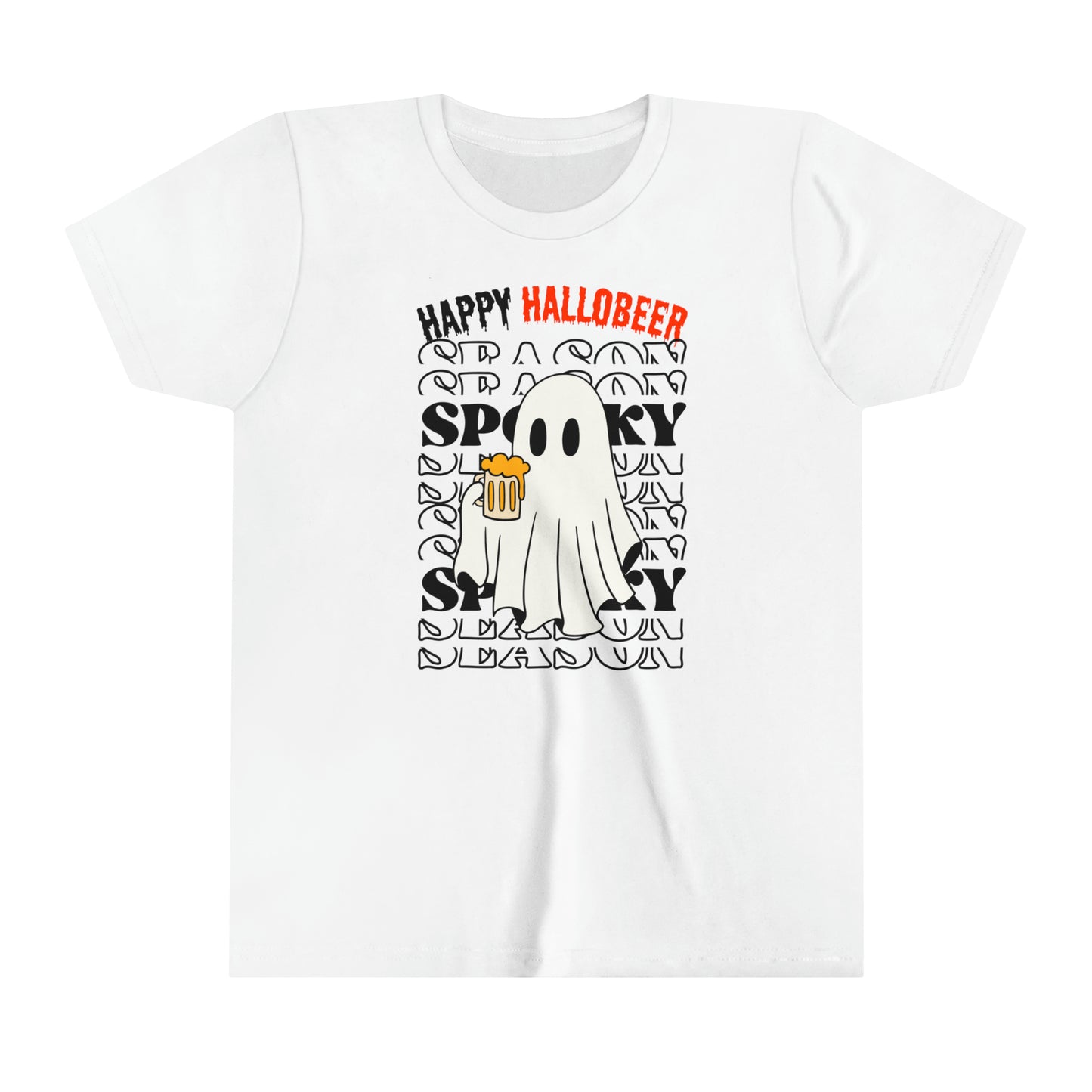 T-shirt à manches courtes pour jeunes - Halloween - Petit Fantôme - 01