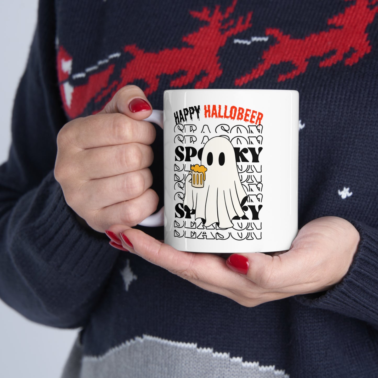 Taza de Cerámica 11oz - Halloween - Pequeño Fantasma - 01