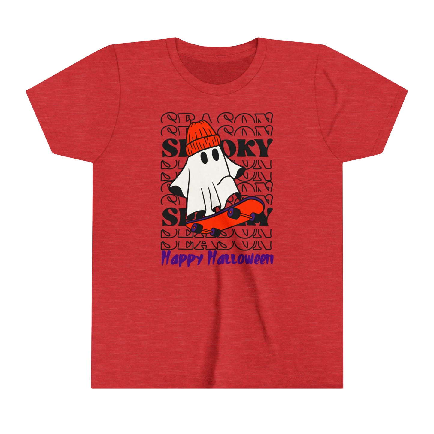 T-shirt à manches courtes pour jeunes - Halloween - Petit Fantôme - 02