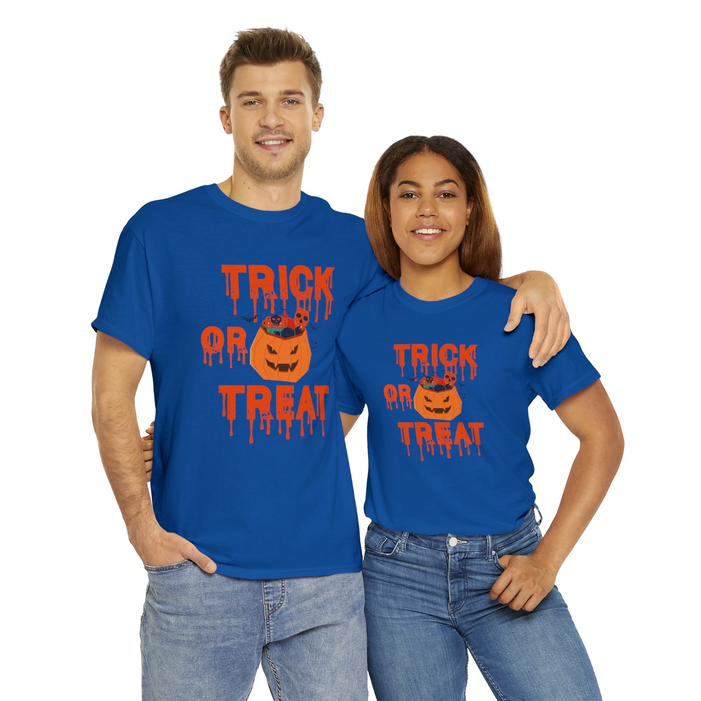 T-shirt unisexe en coton lourd - Halloween - Trick or Treat