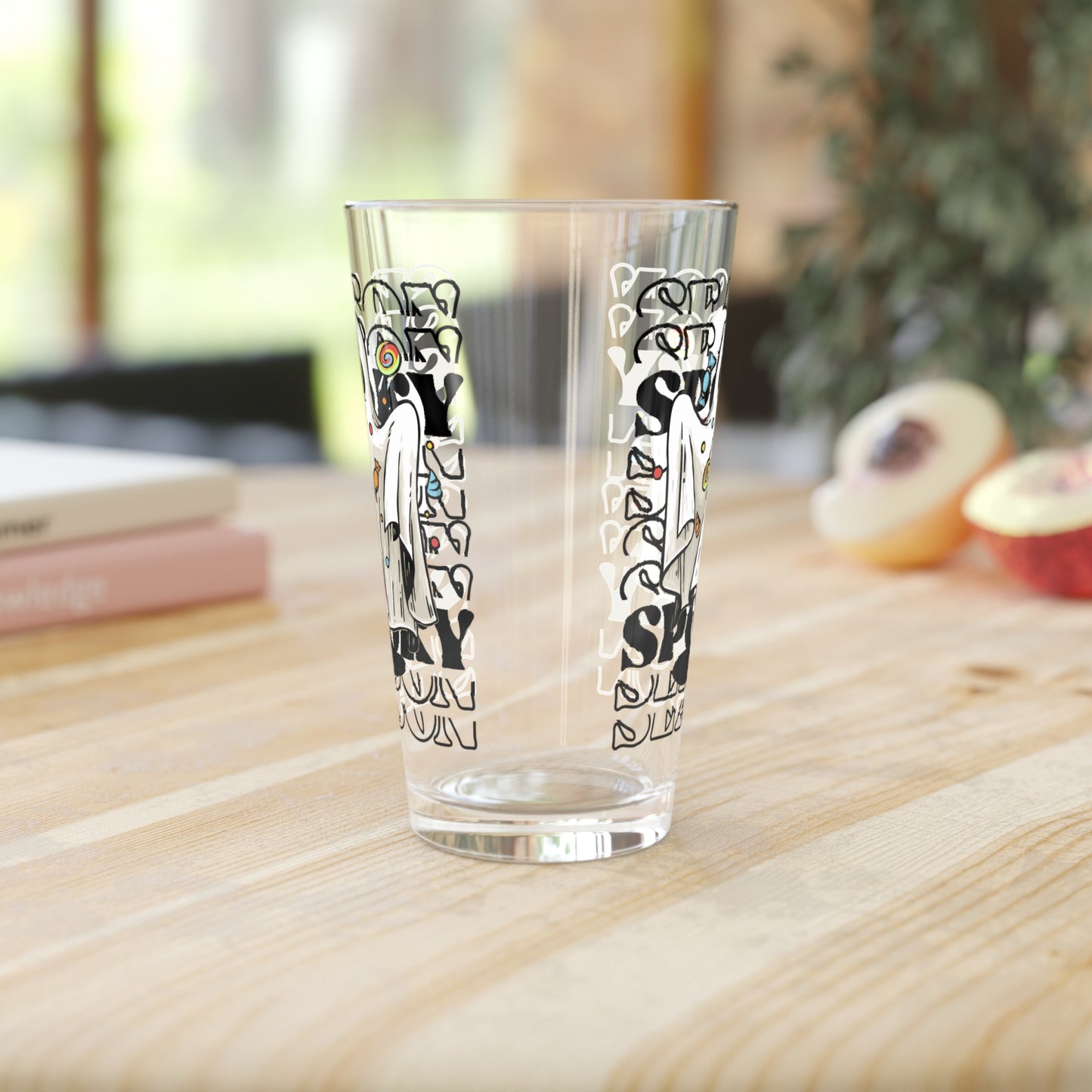 Vaso de pinta, 16 oz - Halloween - Pequeño fantasma - 05