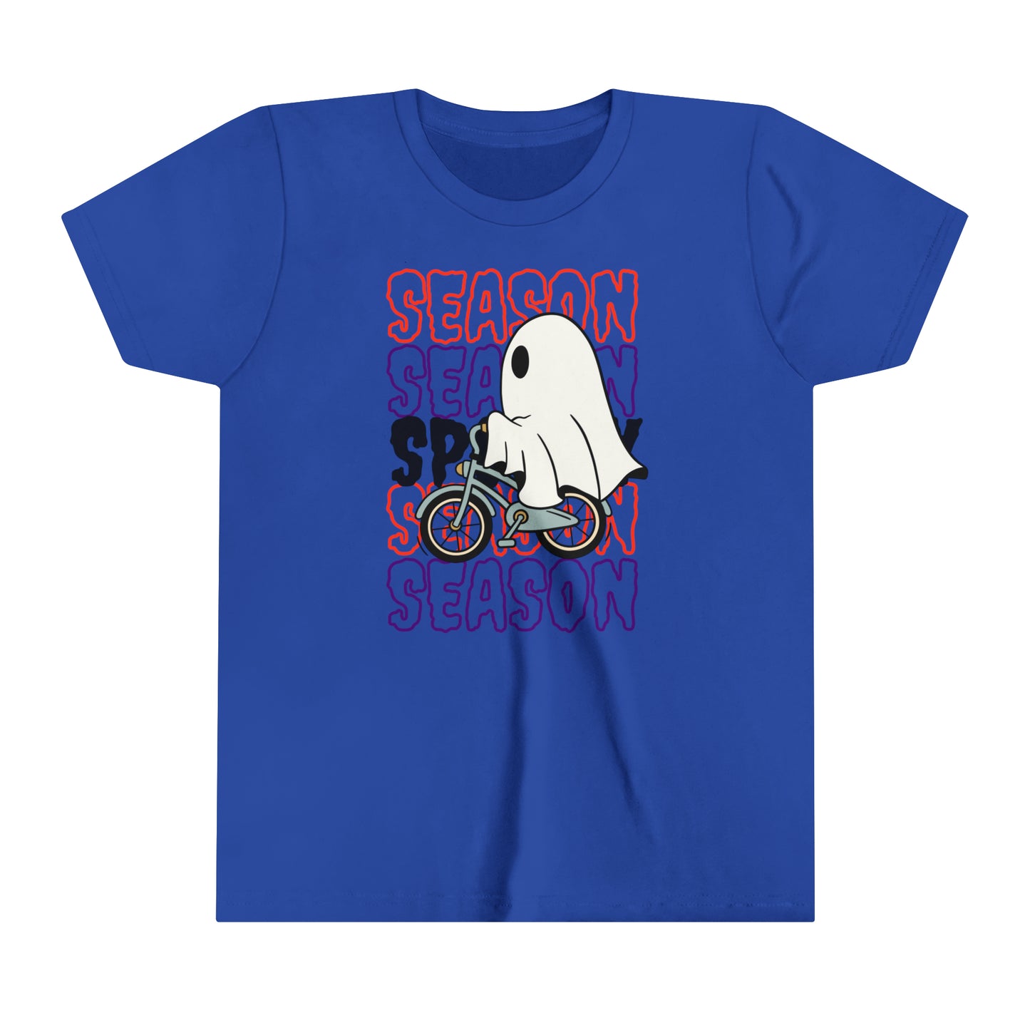 T-shirt à manches courtes pour jeunes - Halloween - Petit Fantôme - 18